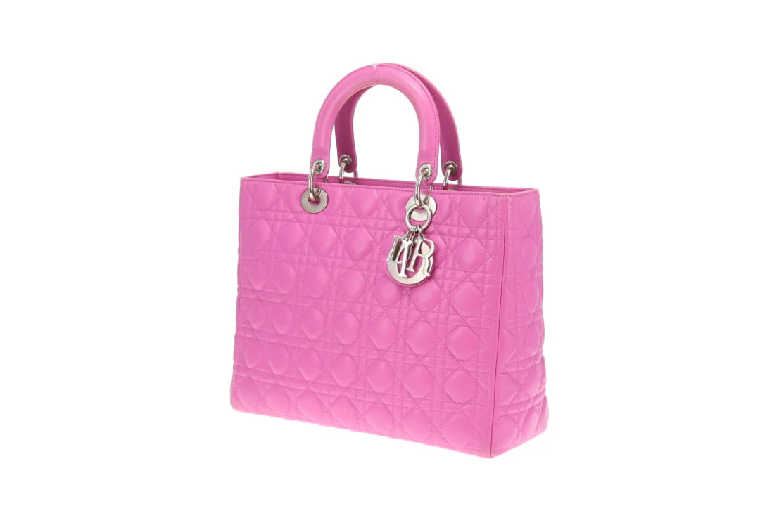 Dior Lady Dior Large Pink SHW 2011 - Image 13