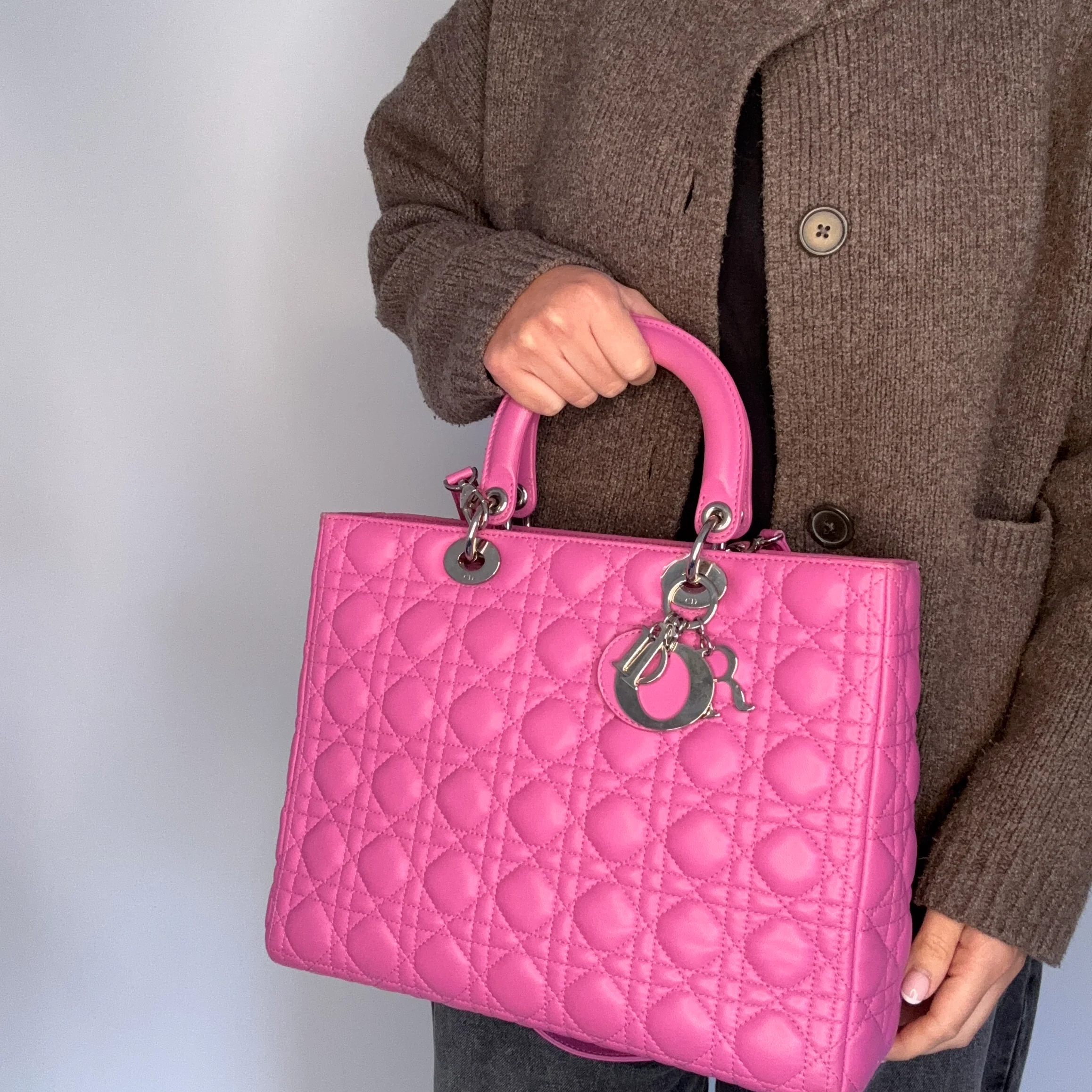 Dior Lady Dior Large Pink SHW 2011 - Image 2