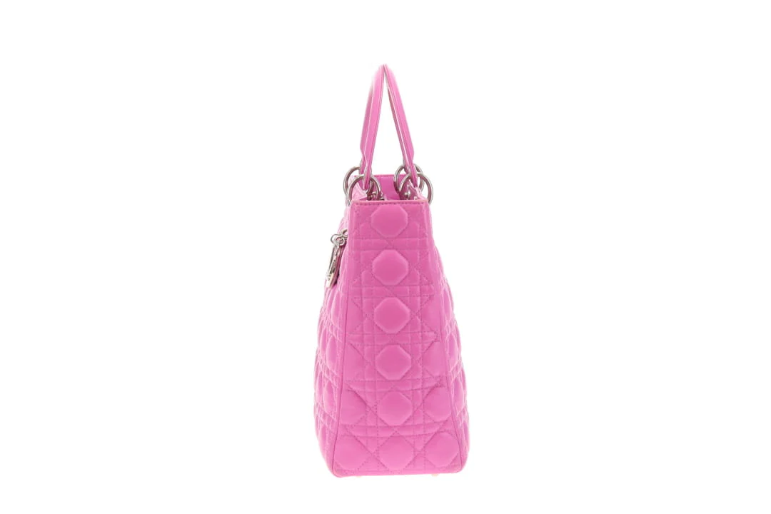 Dior Lady Dior Large Pink SHW 2011 - Image 8