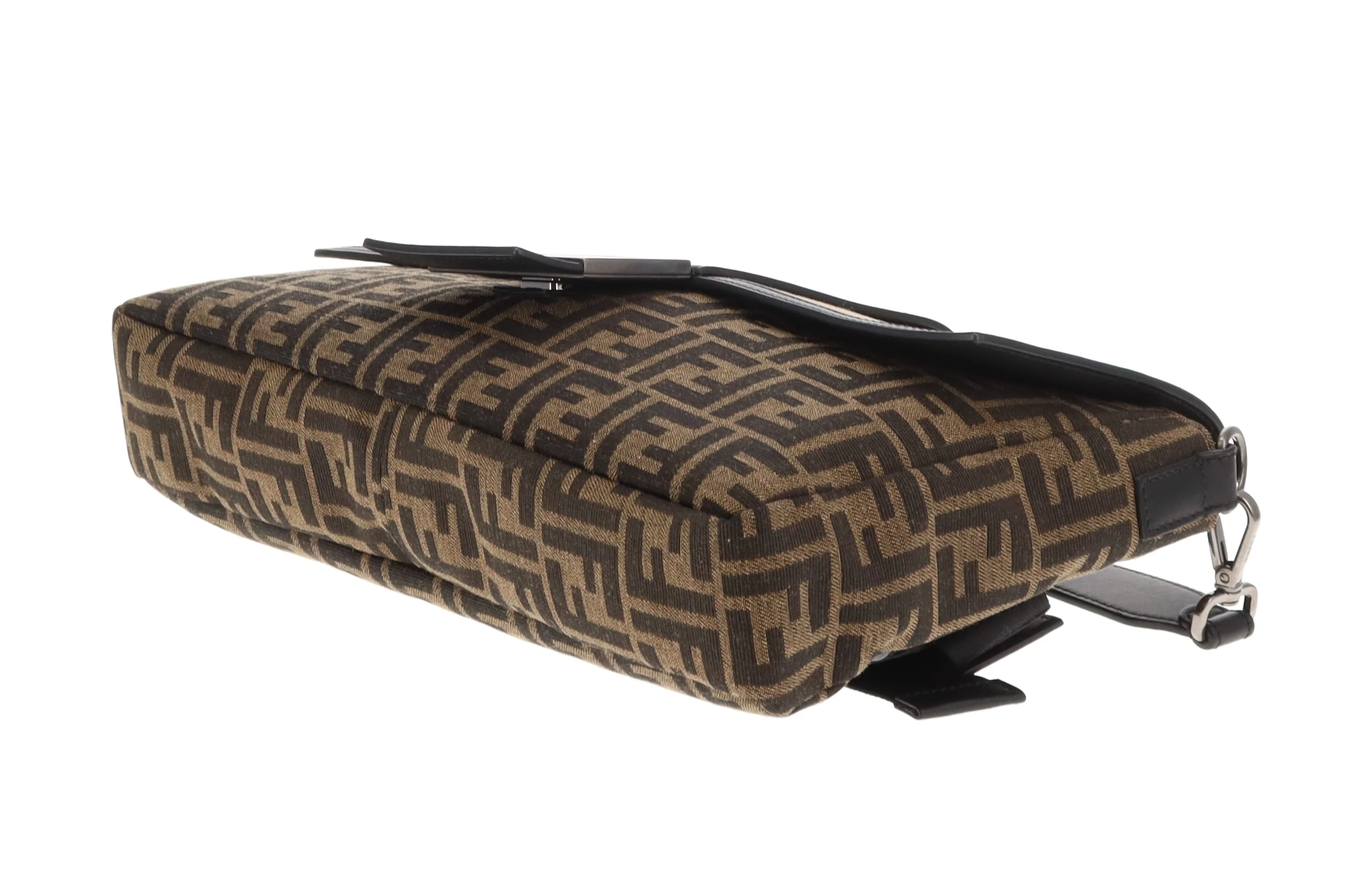 Fendi Baguette Large Convertible Belt Bag Zucca and Canvas - Image 10