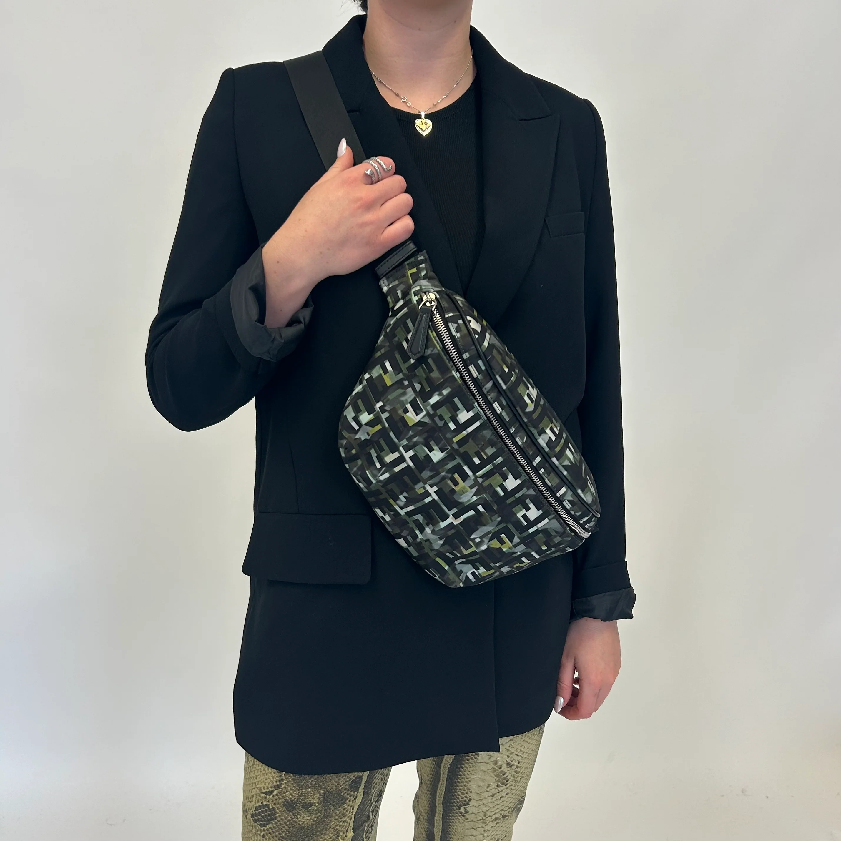 Fendi Camouflage Nylon Belt Bag - Image 2