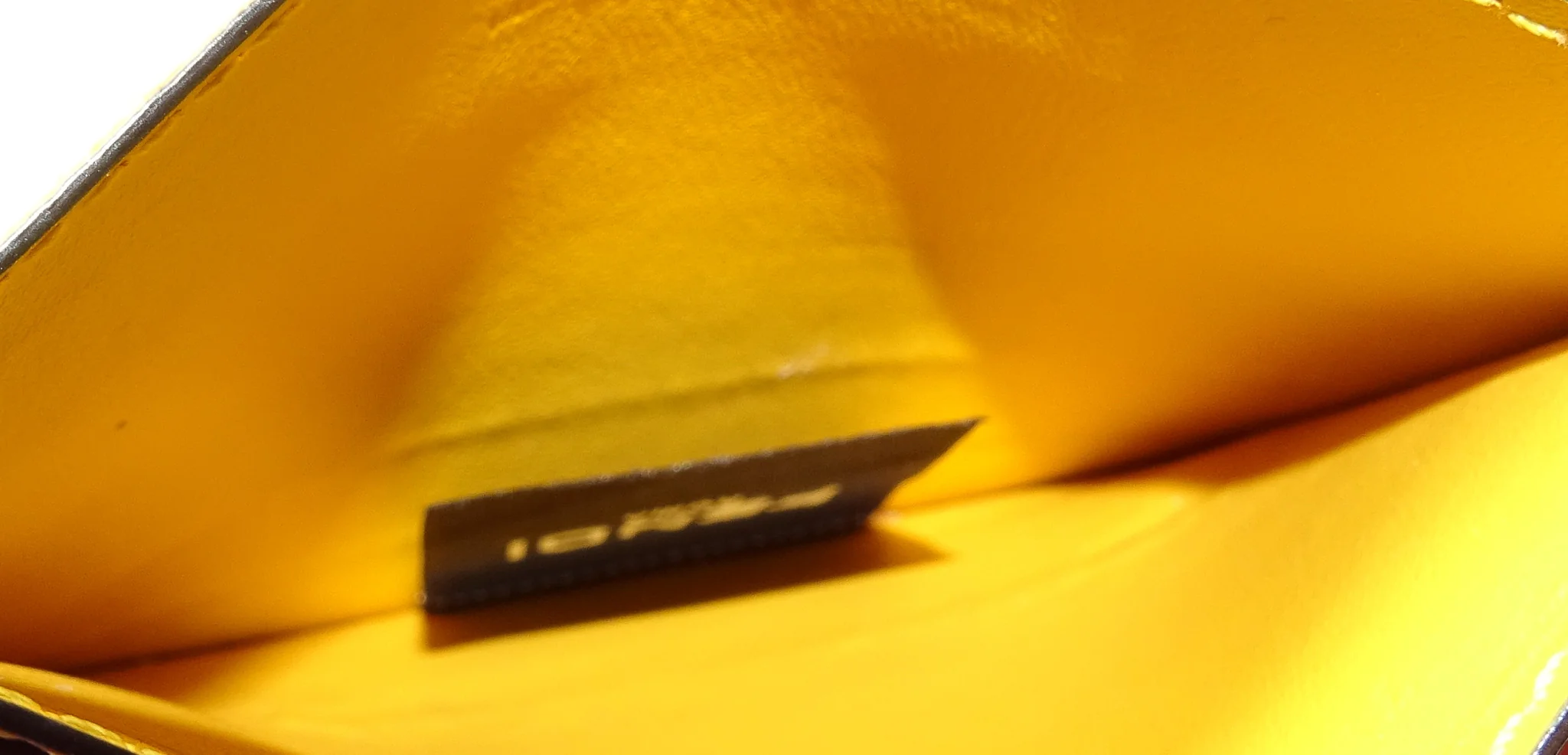 Fendi Zucca Card Holder In Yellow And Brown - Image 10