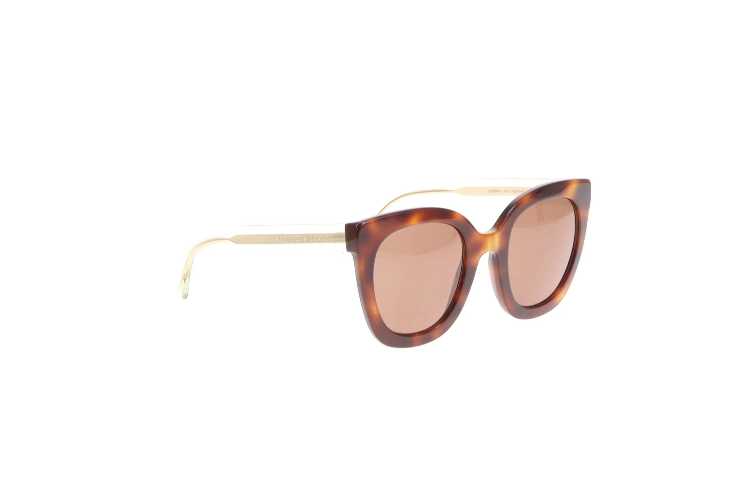 Gucci Cat Eye Tortoise & Gold Resin Frame Sunglasses GG06564S - Image 4