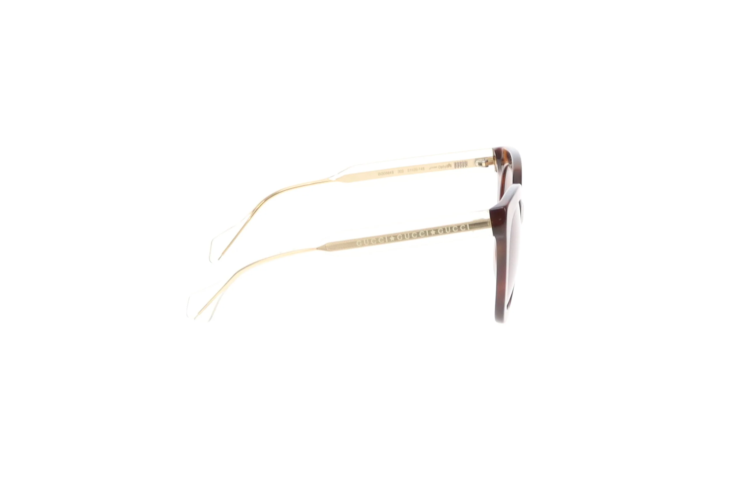 Gucci Cat Eye Tortoise & Gold Resin Frame Sunglasses GG06564S - Image 6