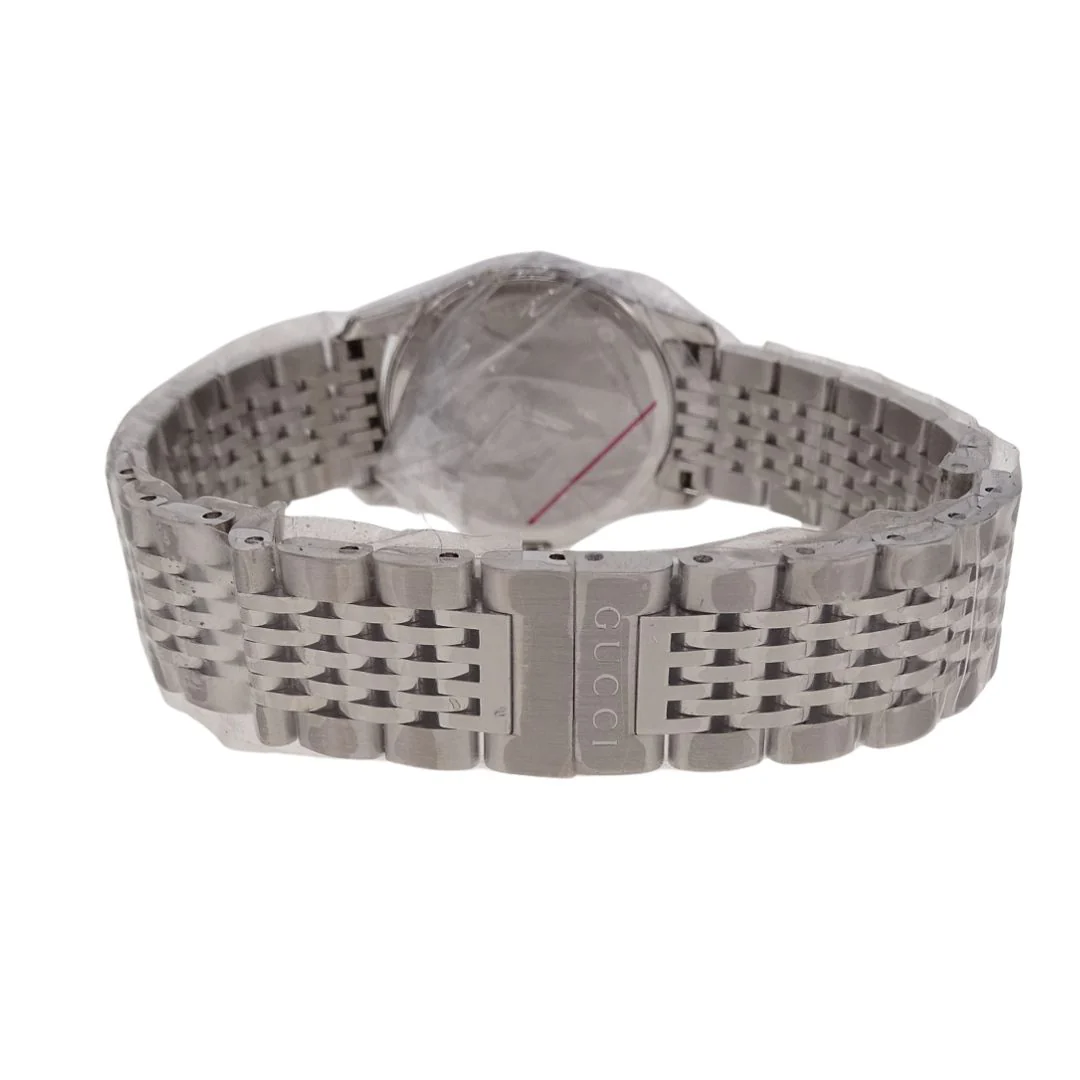 Gucci G-Timeless Steel Watch 29mm With Mother Of Pearl Dial And Strass - Image 6