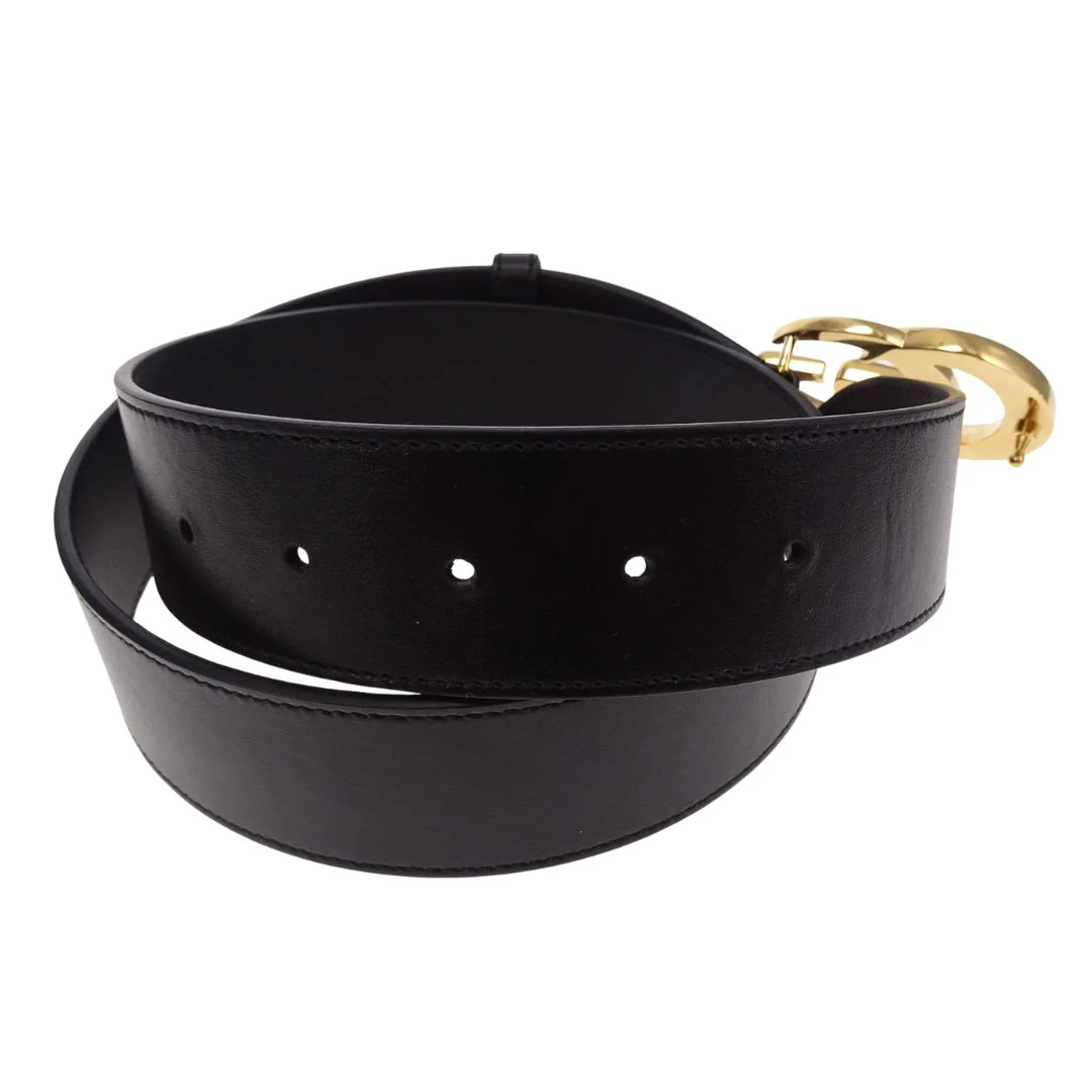 Gucci Marmont GG Wide Leather Belt Black 85/34 - Image 6