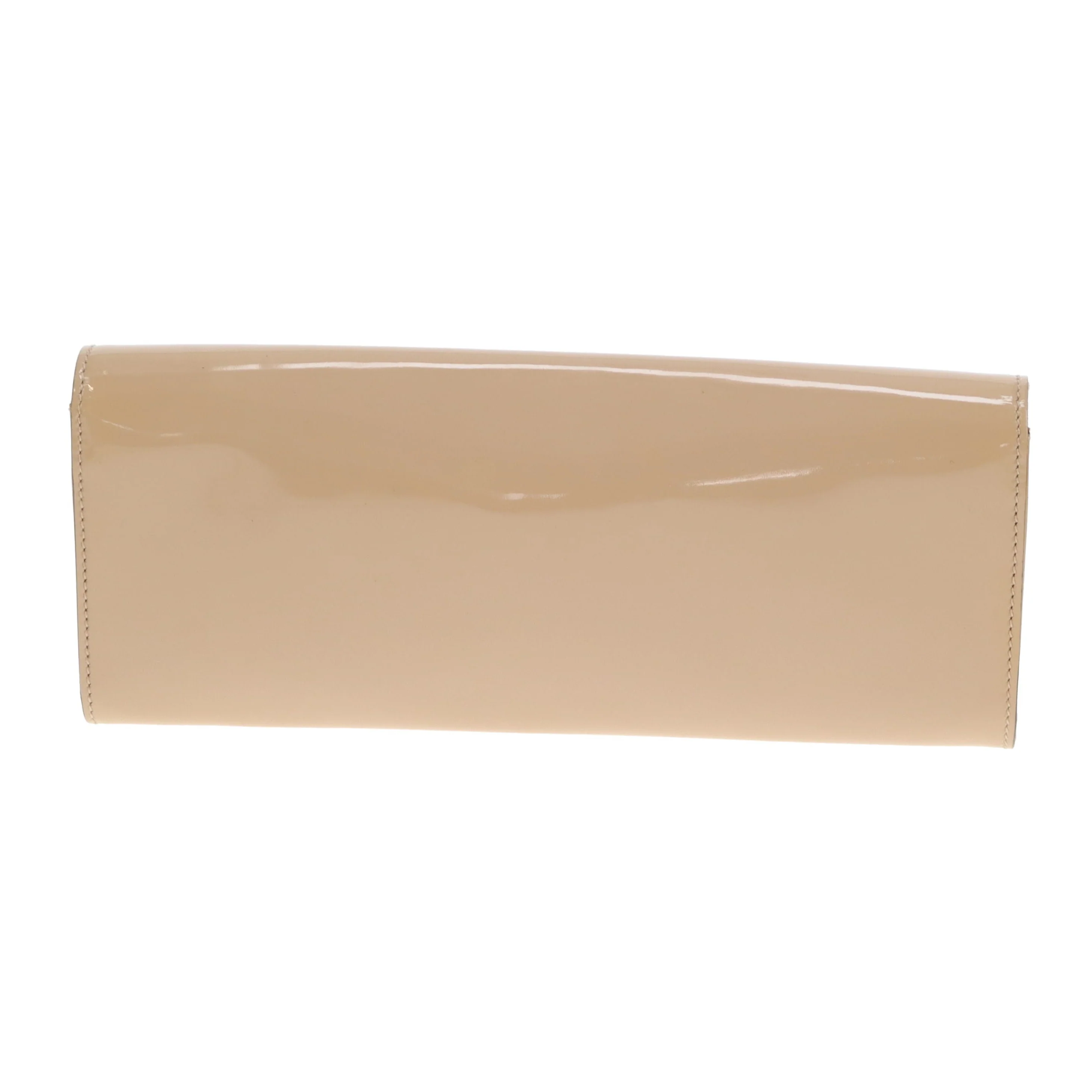 Gucci Patent Romy Clutch Beige Vintage - Image 4