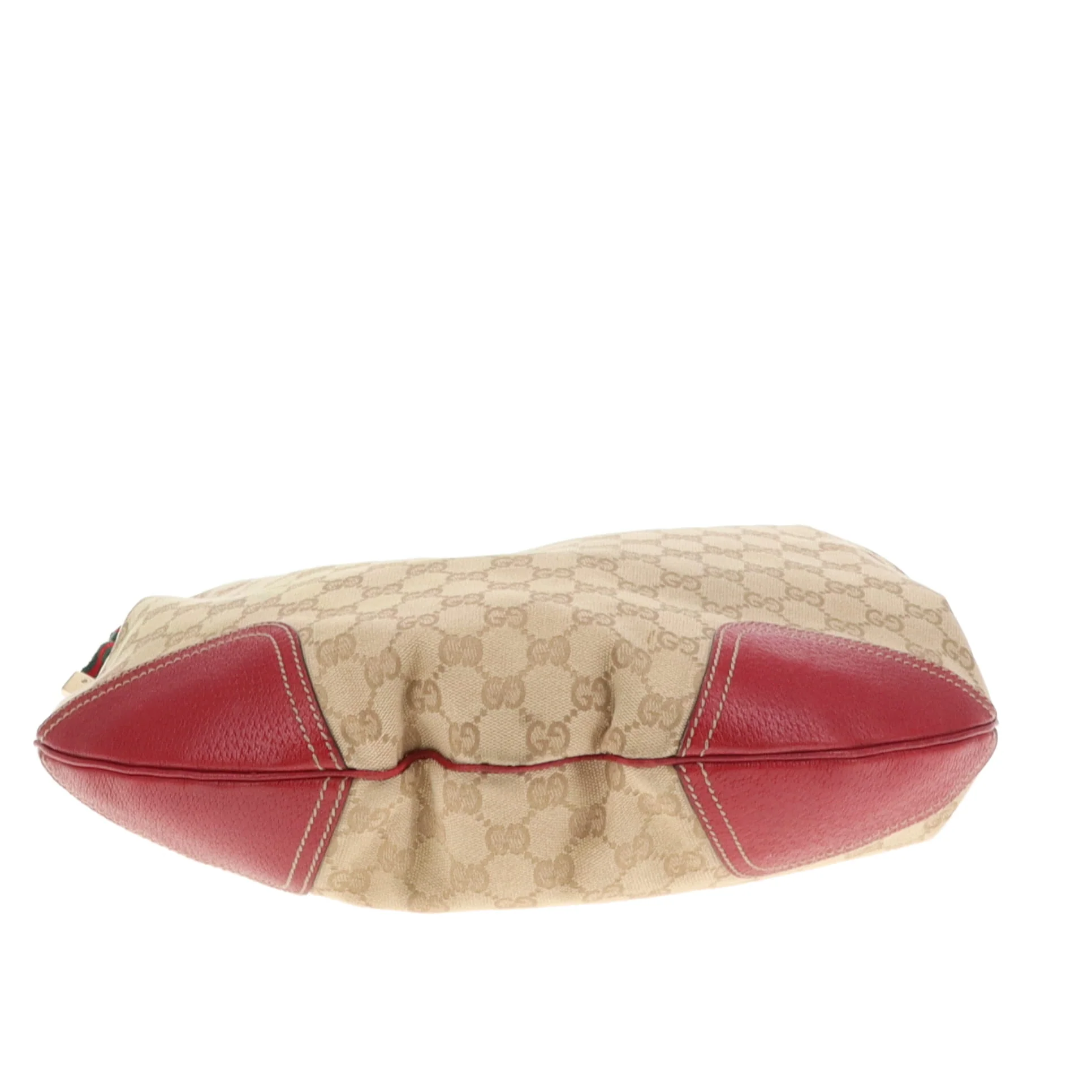 Gucci Princy Hobo GG Canvas and Red Leather - Image 7