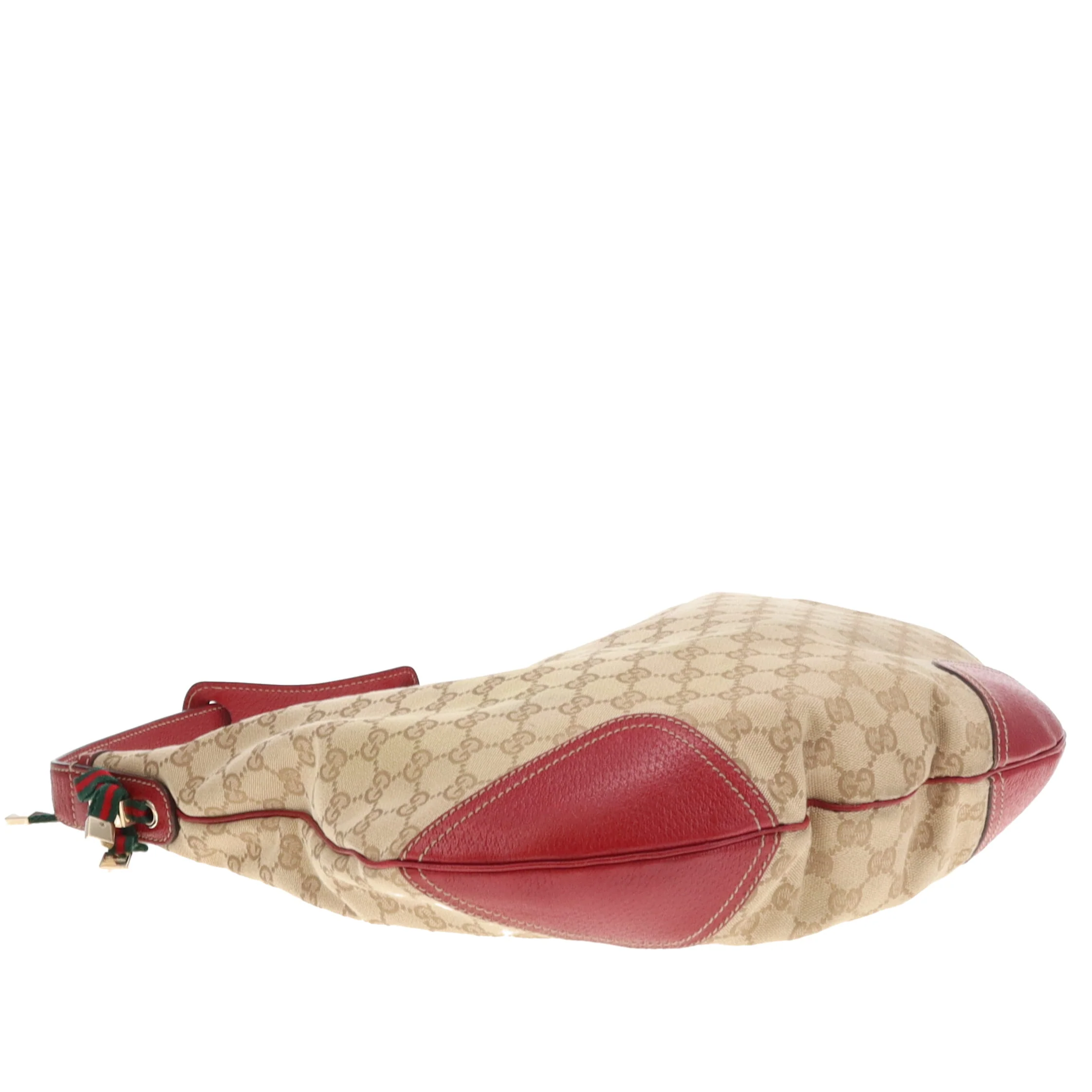 Gucci Princy Hobo GG Canvas and Red Leather - Image 8