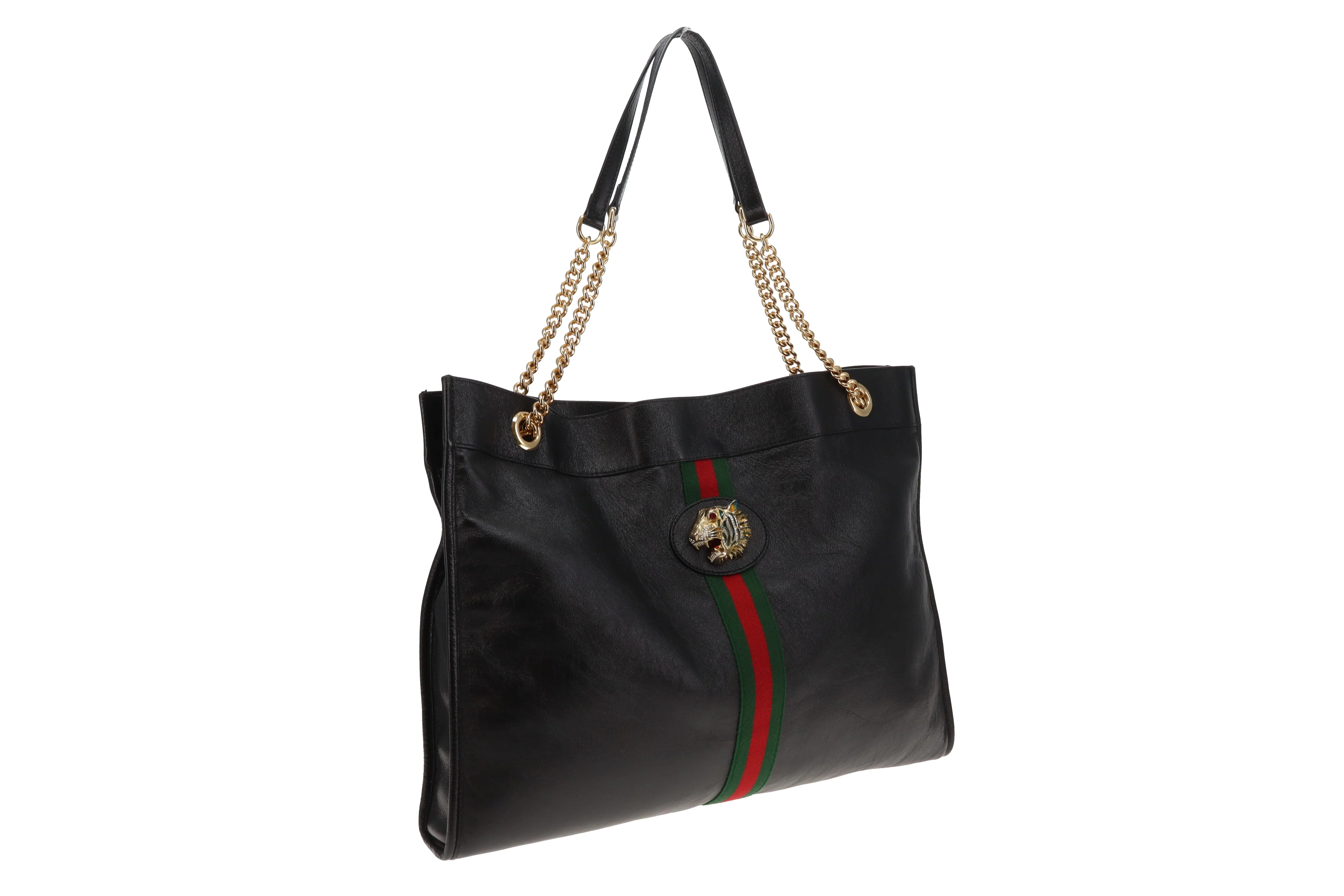 Gucci Rajah Tiger Head Black Tote - Image 2
