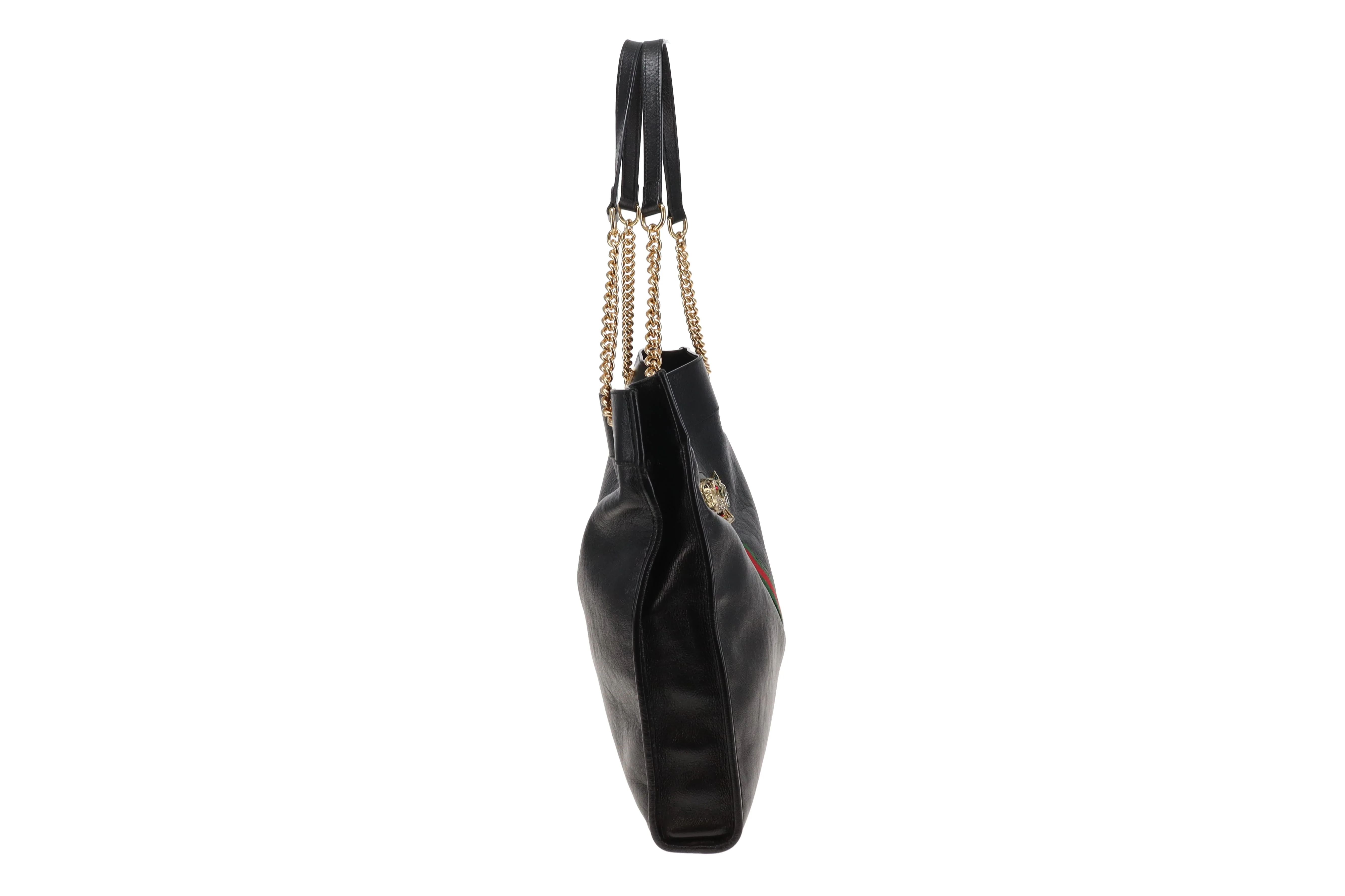 Gucci Rajah Tiger Head Black Tote - Image 3