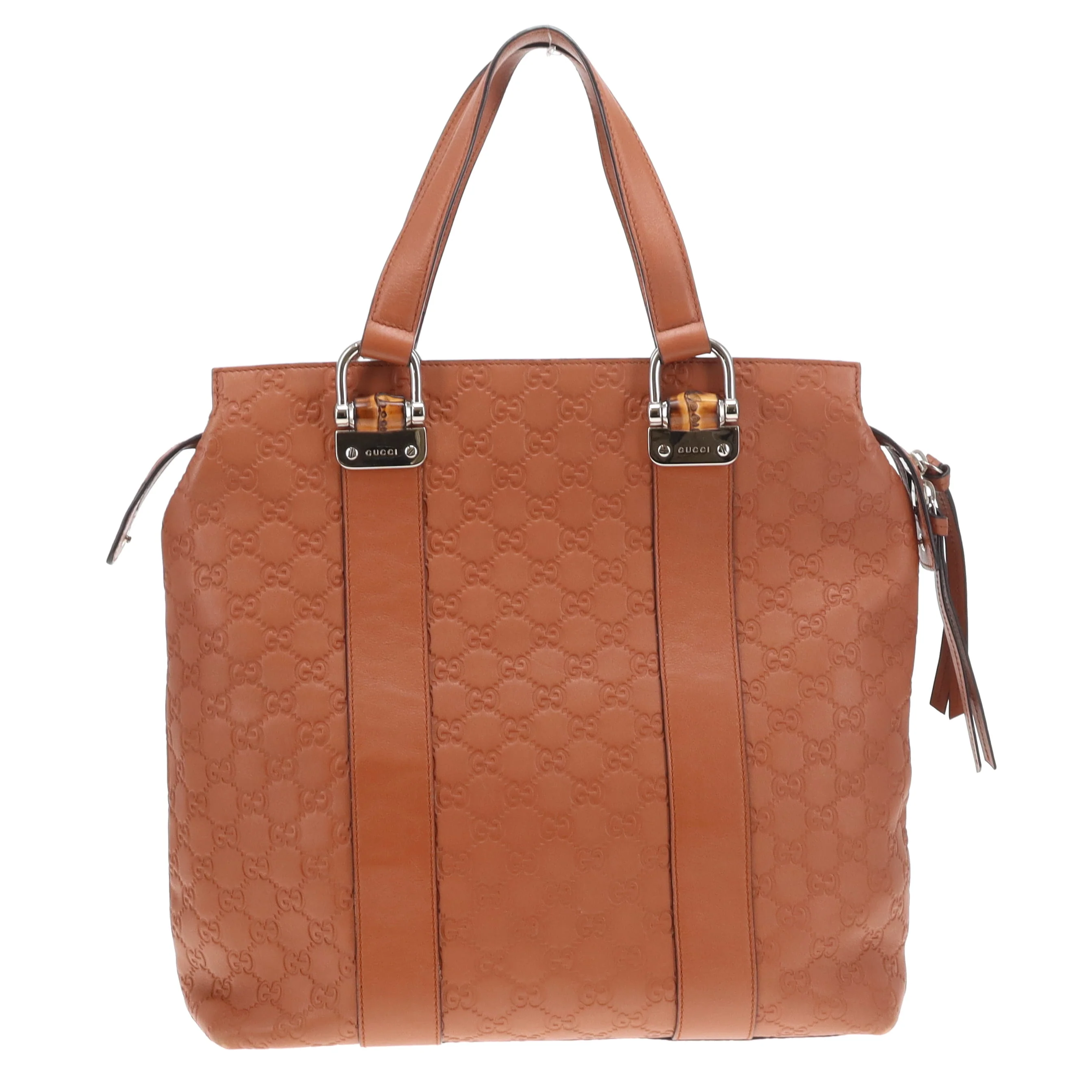 Gucci Tender Bamboo Bar ToteTan Guccissima - Image 5