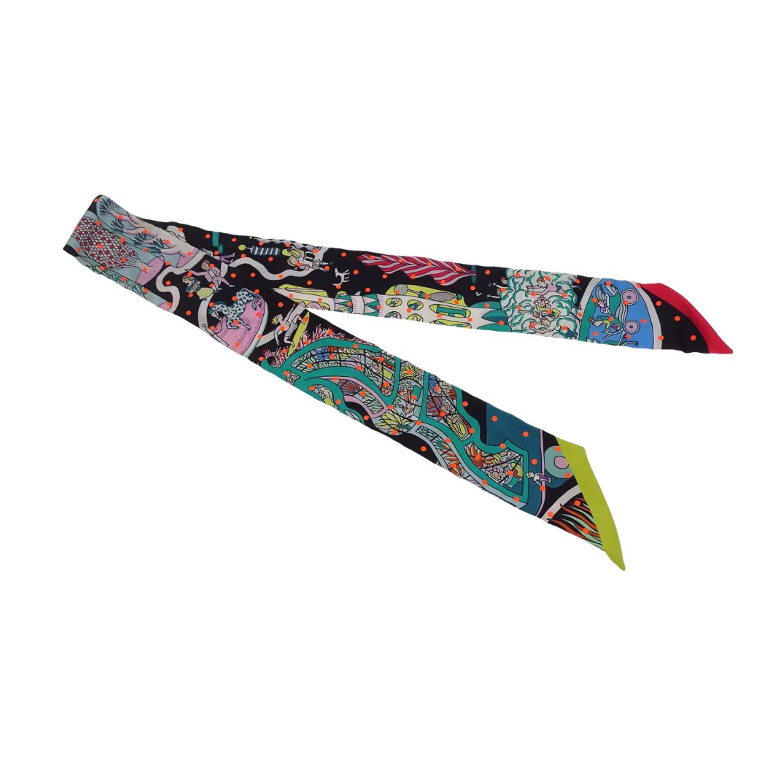 Hermes Animapolis Silk Twilly 2 - Image 3