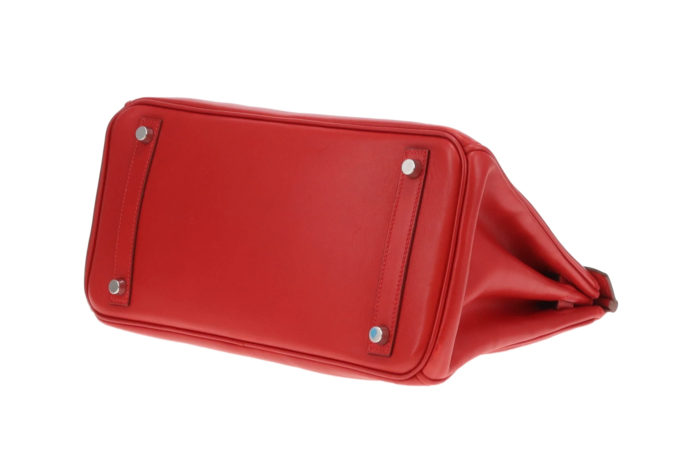 Hermes Birkin 30 Rouge Swift Leather PHW 2007 - Image 10