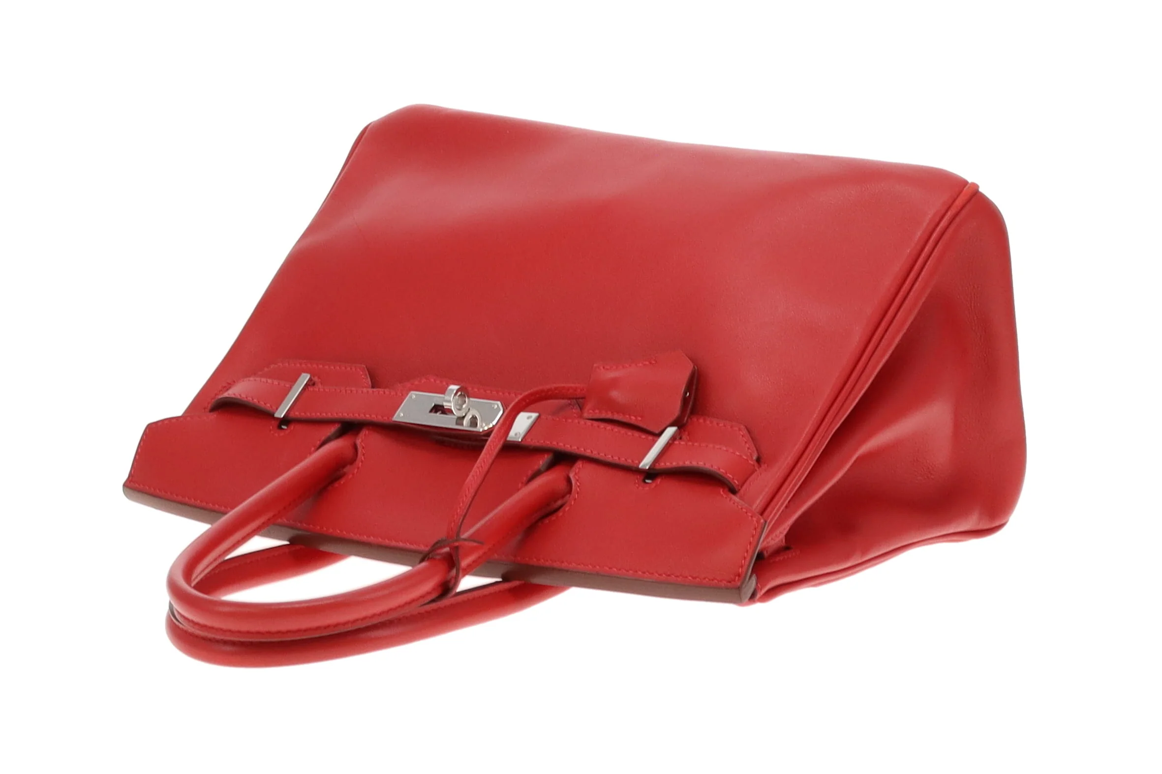 Hermes Birkin 30 Rouge Swift Leather PHW 2007 - Image 12