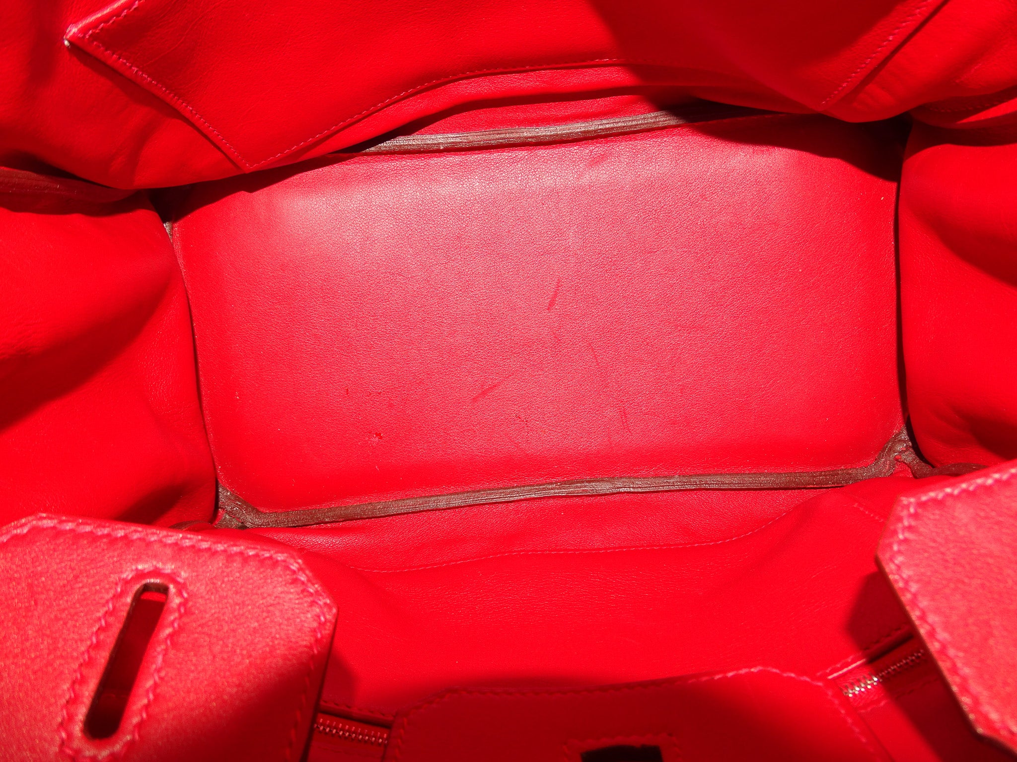 Hermes Birkin 30 Rouge Swift Leather PHW 2007 - Image 13
