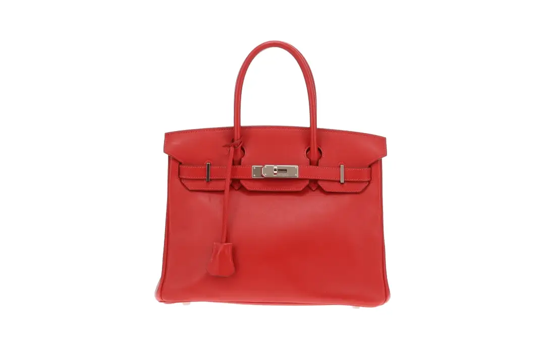 Hermes Birkin 30 Rouge Swift Leather PHW 2007 - Image 3