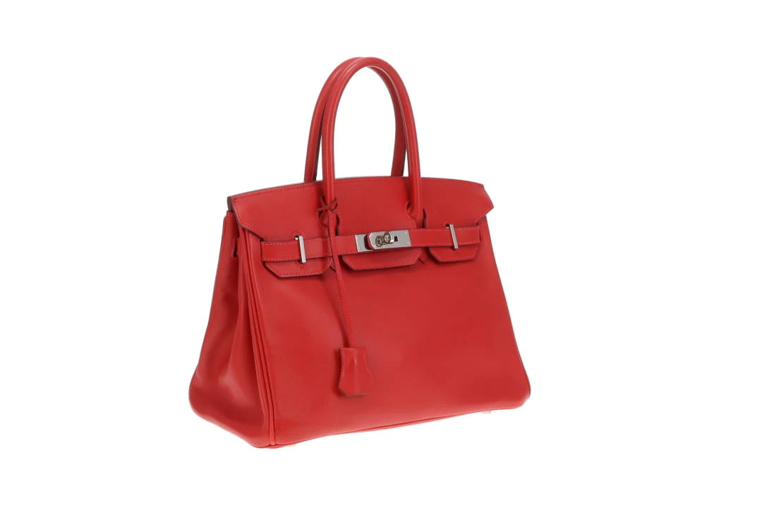 Hermes Birkin 30 Rouge Swift Leather PHW 2007 - Image 4