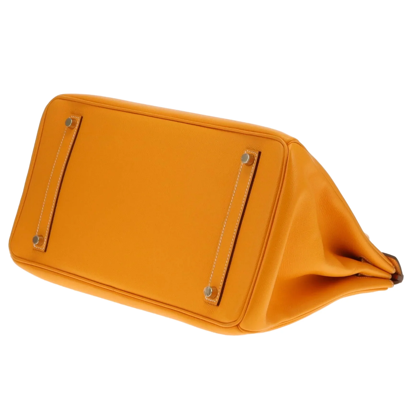 Hermes Birkin 35 Candy Collection Jaune D'or & Potiron With Permabrass Hardware 2012 - Image 10
