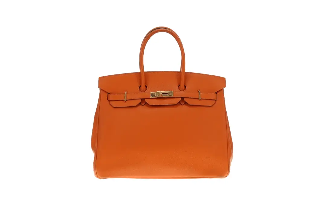 Hermes Birkin 35 Orange Epsom GHW 2007 - Image 3