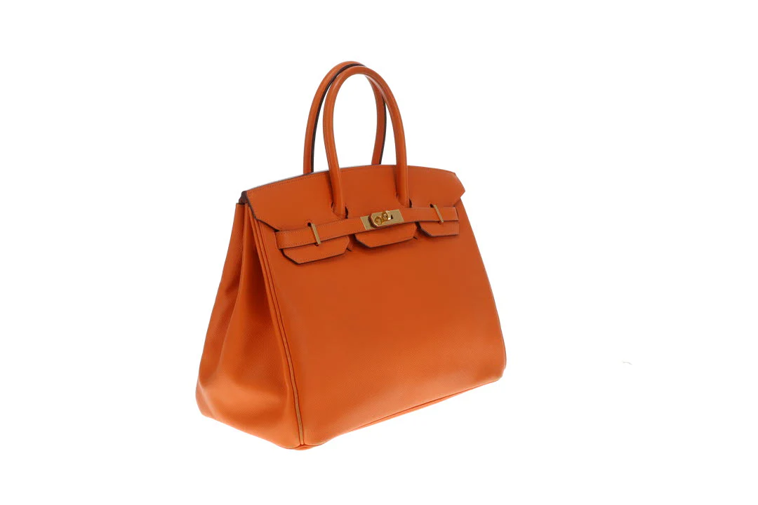 Hermes Birkin 35 Orange Epsom GHW 2007 - Image 4