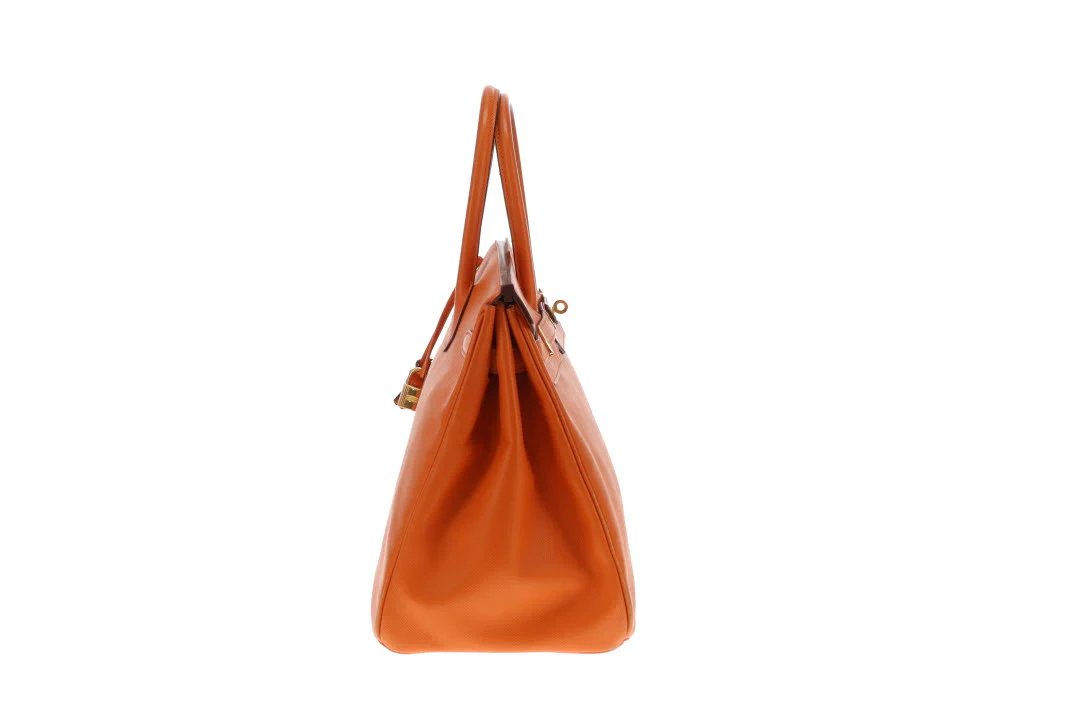 Hermes Birkin 35 Orange Epsom GHW 2007 - Image 5