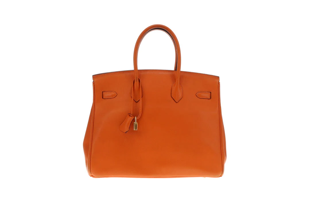 Hermes Birkin 35 Orange Epsom GHW 2007 - Image 6