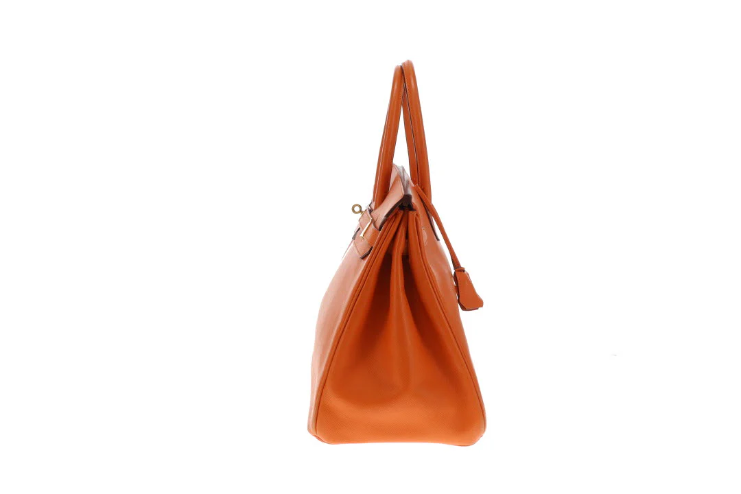 Hermes Birkin 35 Orange Epsom GHW 2007 - Image 7