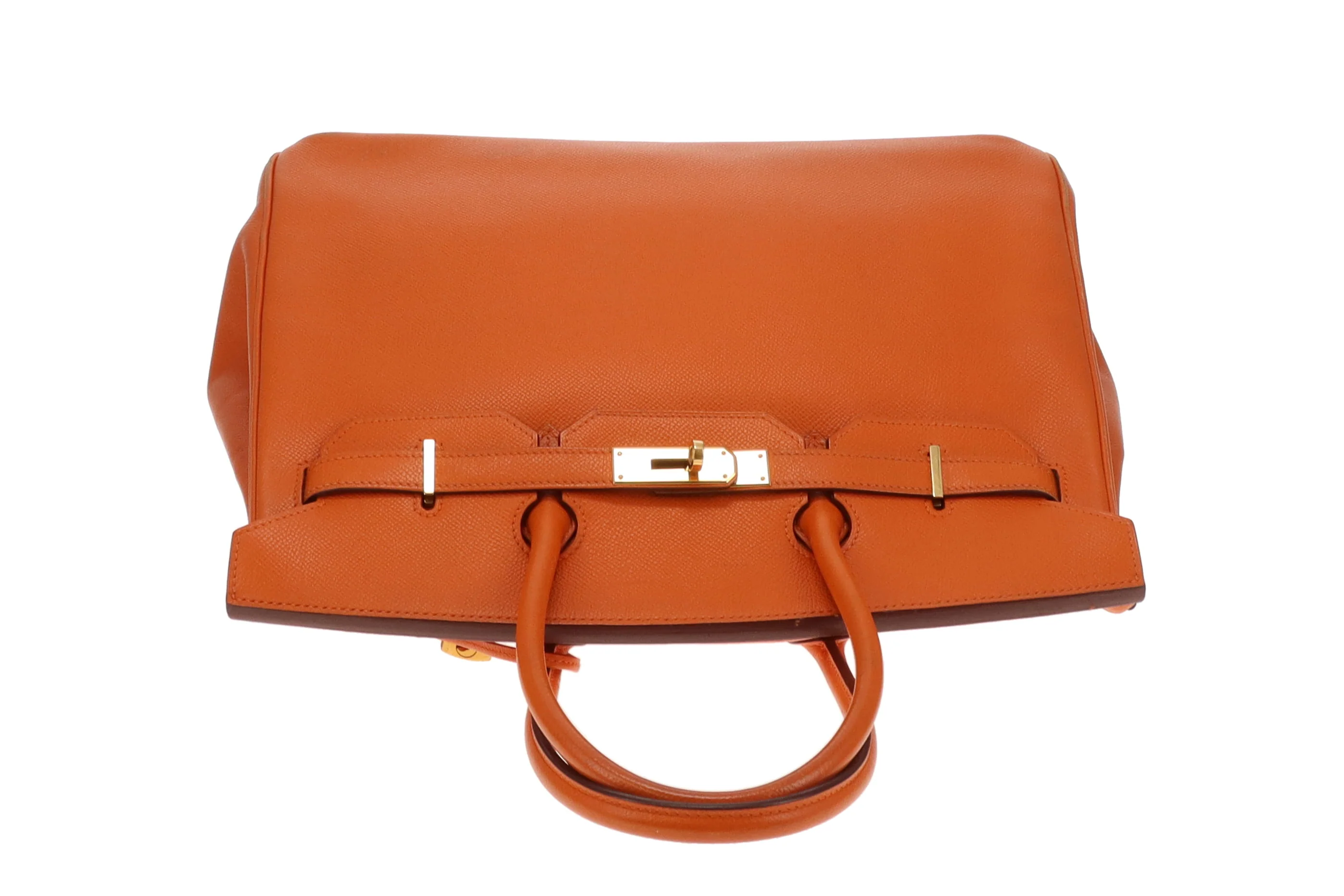 Hermes Birkin 35 Orange Epsom GHW 2007 - Image 8