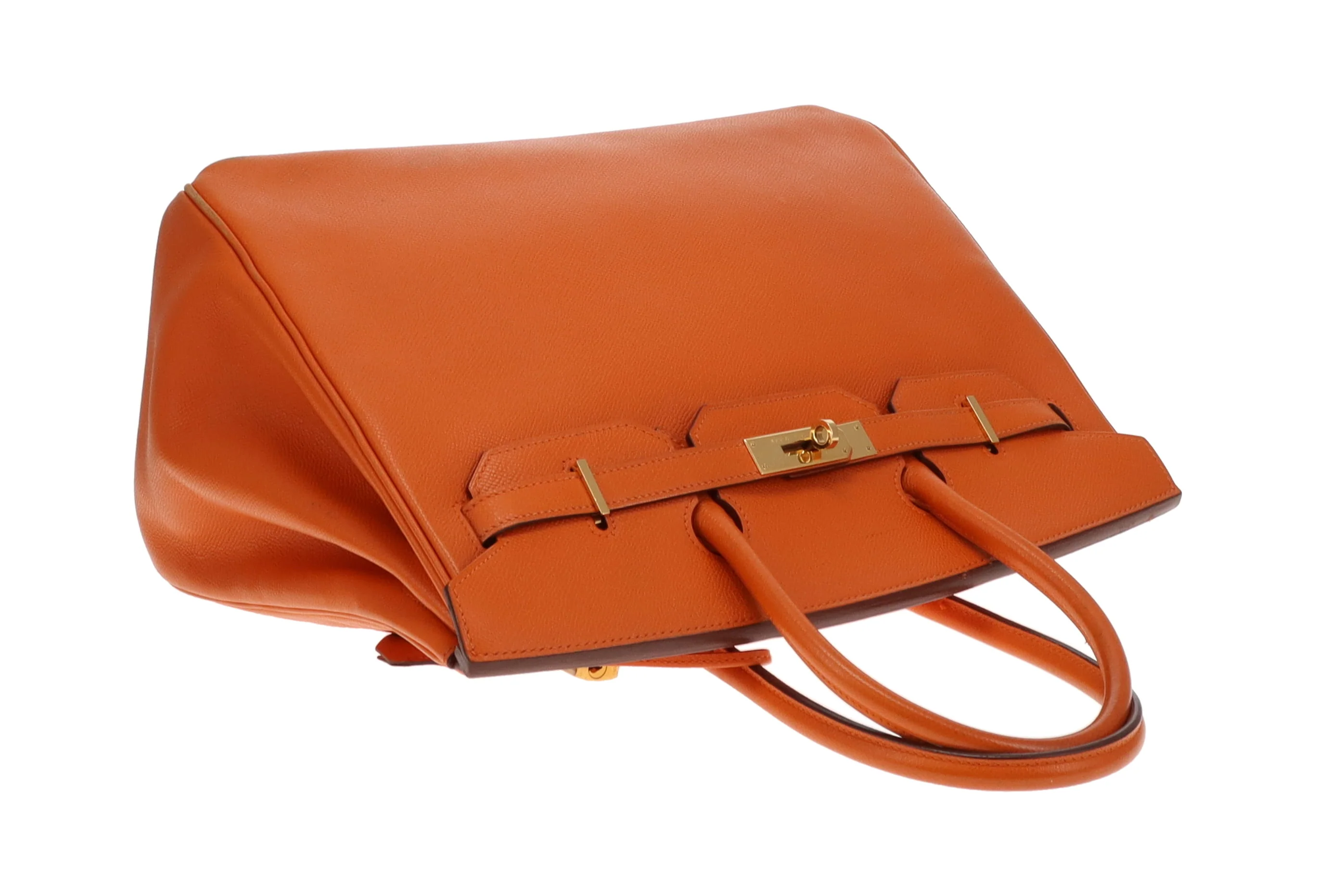 Hermes Birkin 35 Orange Epsom GHW 2007 - Image 9