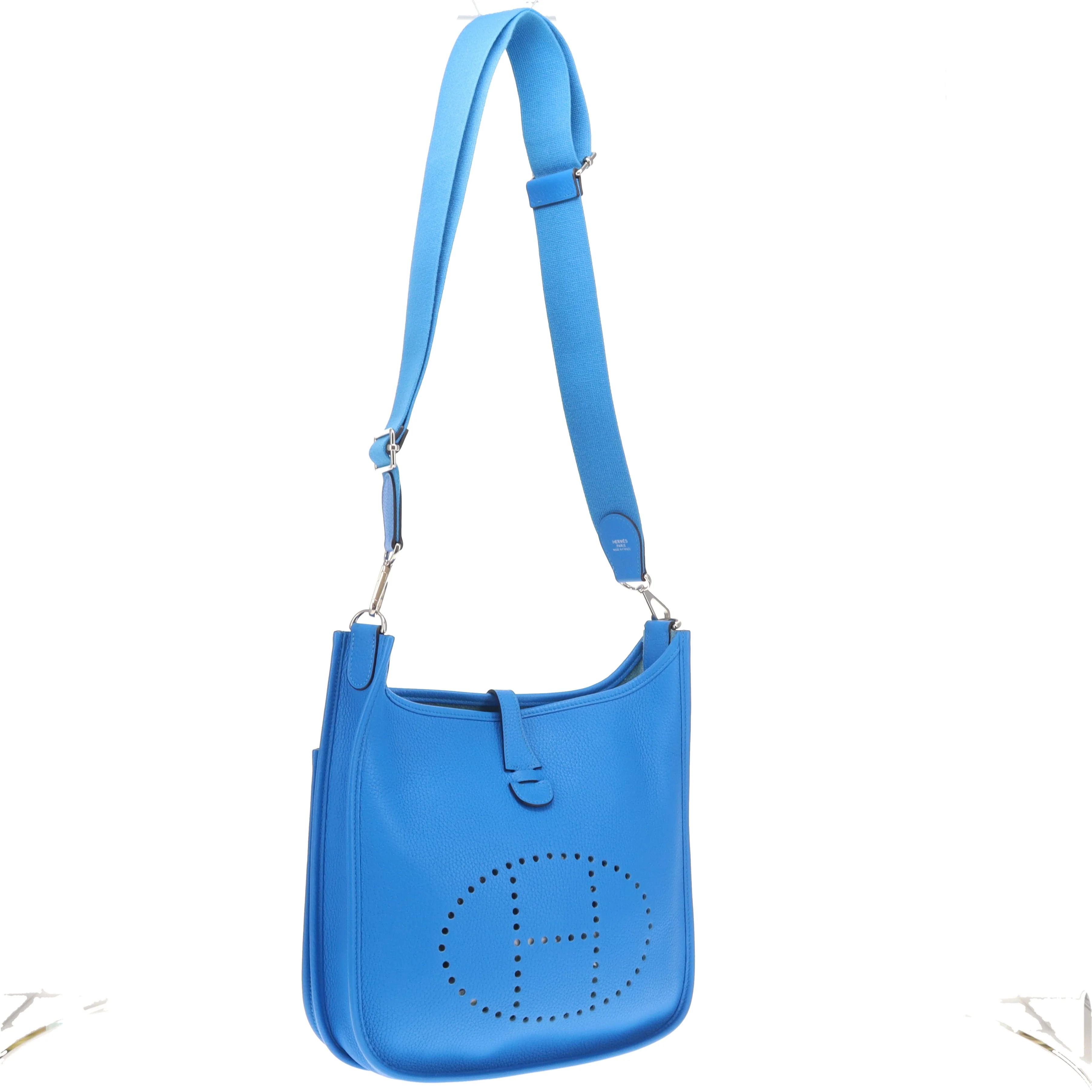 Hermes Evelyne III PM Bleu Hydra PHW - 2016 - Image 3