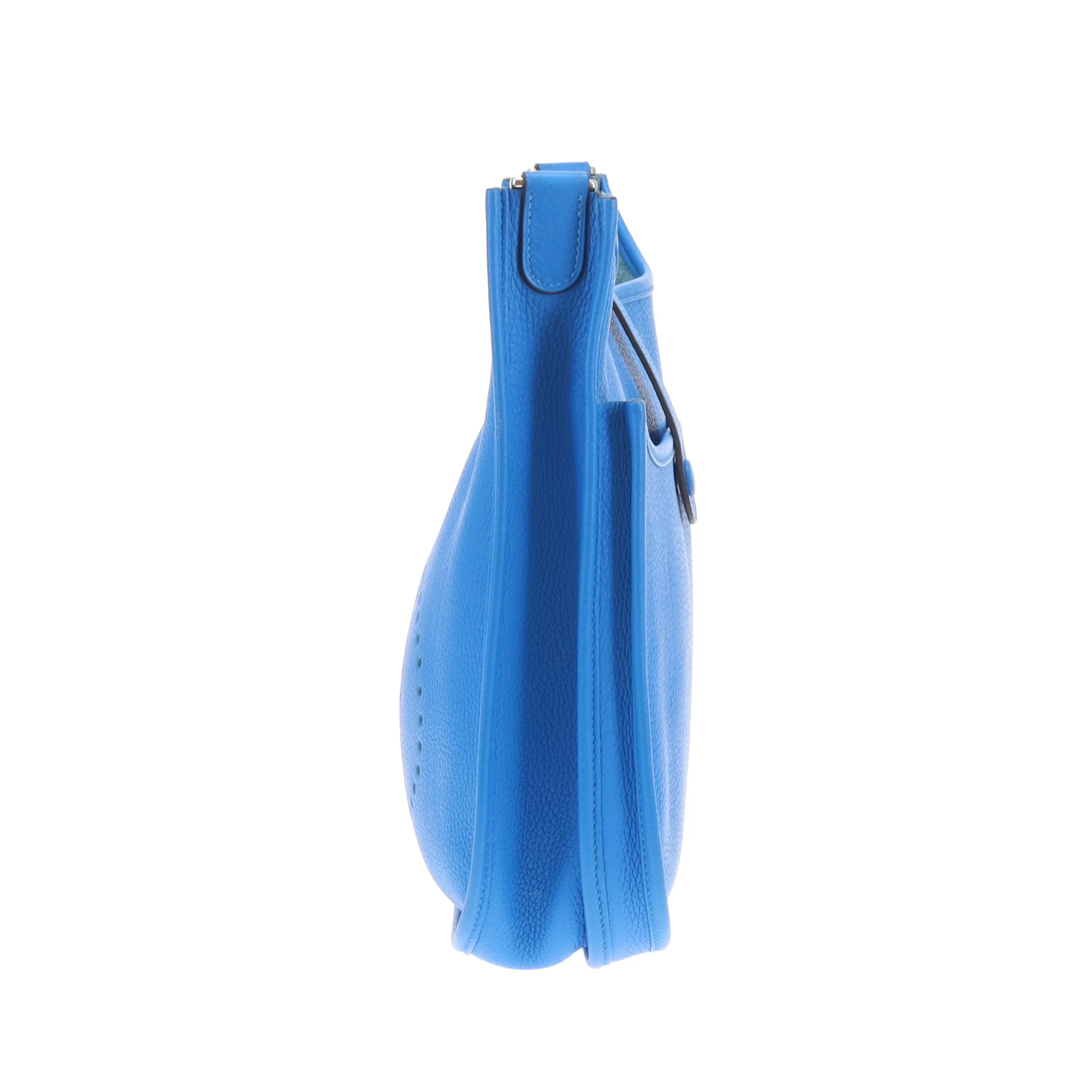 Hermes Evelyne III PM Bleu Hydra PHW - 2016 - Image 7