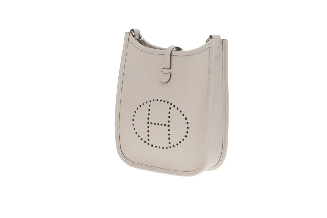 Hermes Evelyne TPM Gris Pale Clemence Leather 2024 - Image 13