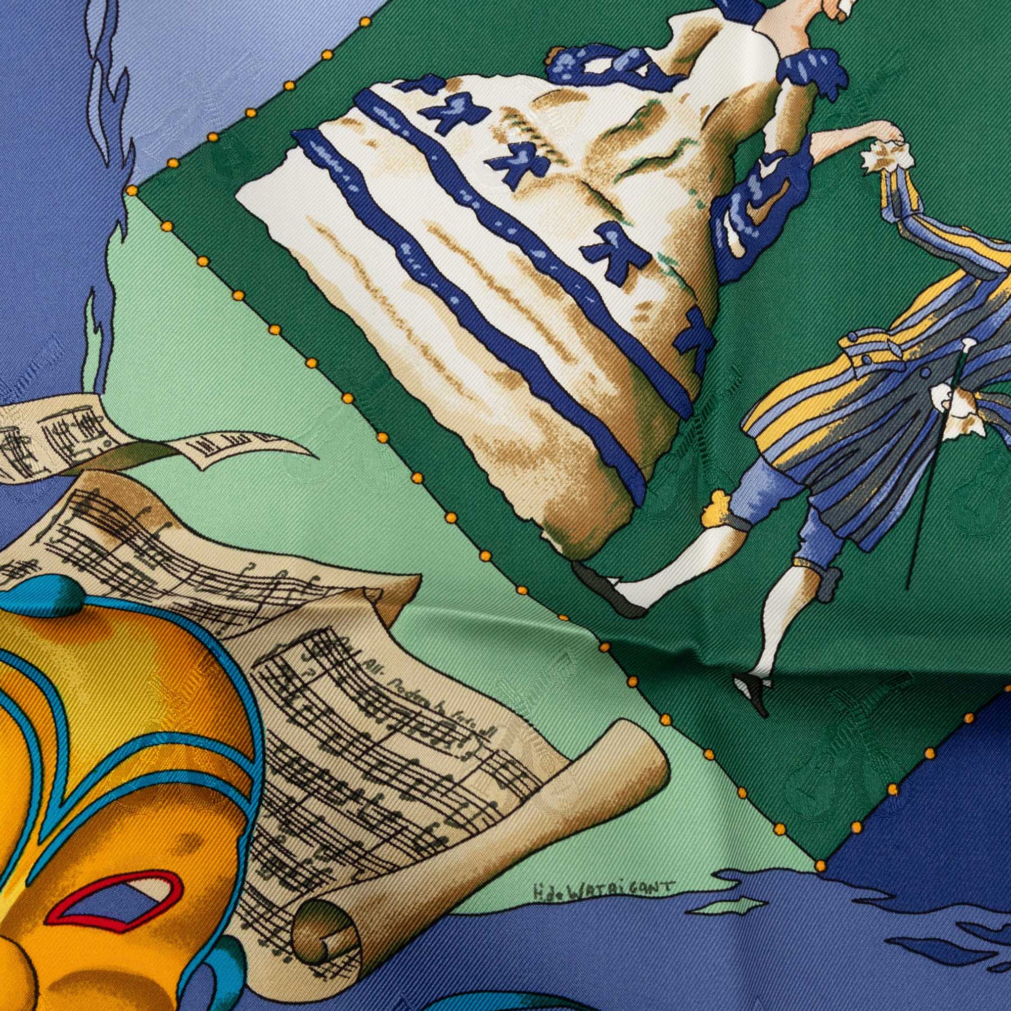 Hermes Le Carnaval de Venise Scarf 90 100% Silk - Image 7