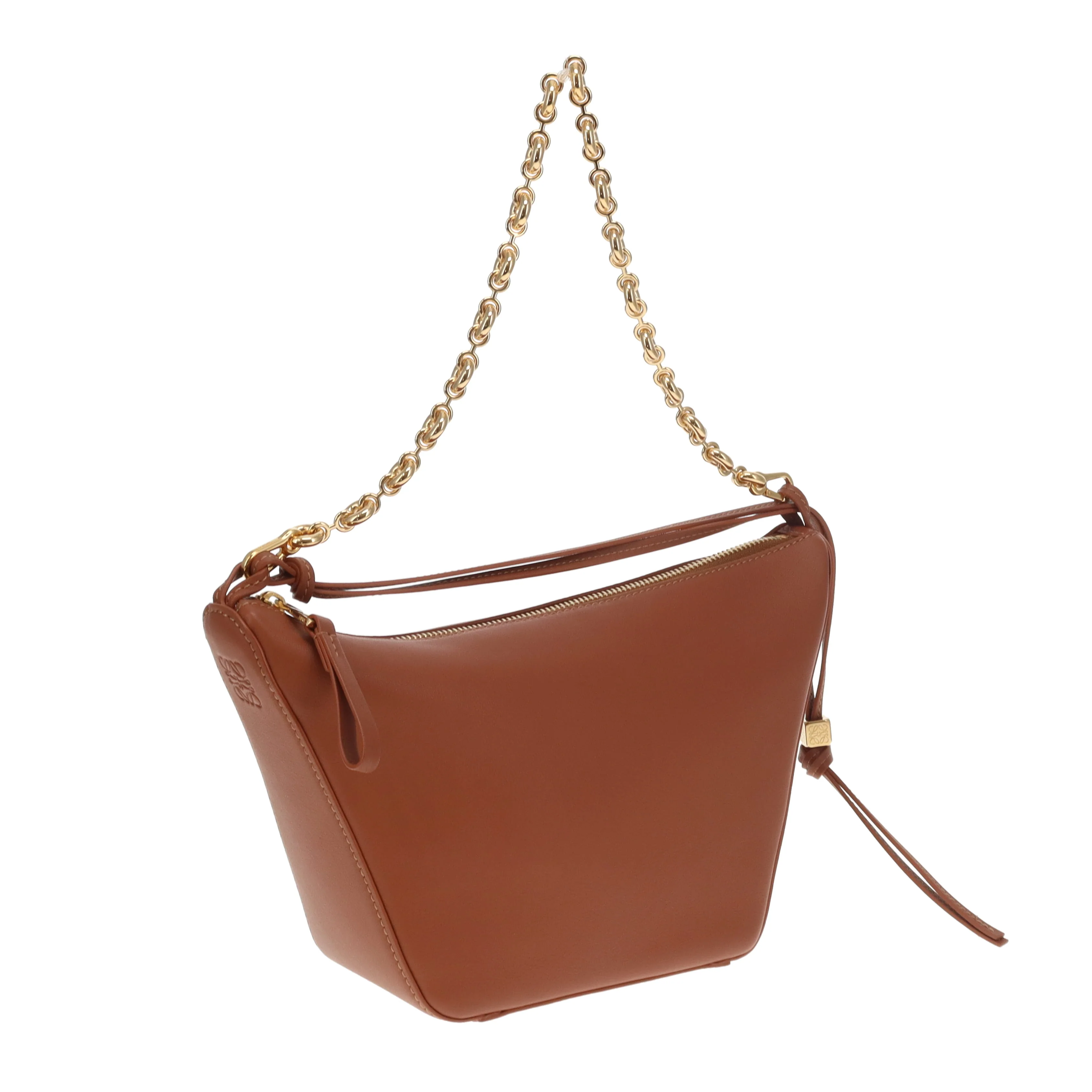 Loewe Hammock Hobo Mini  Tan Leather with Donut Chain - Image 7
