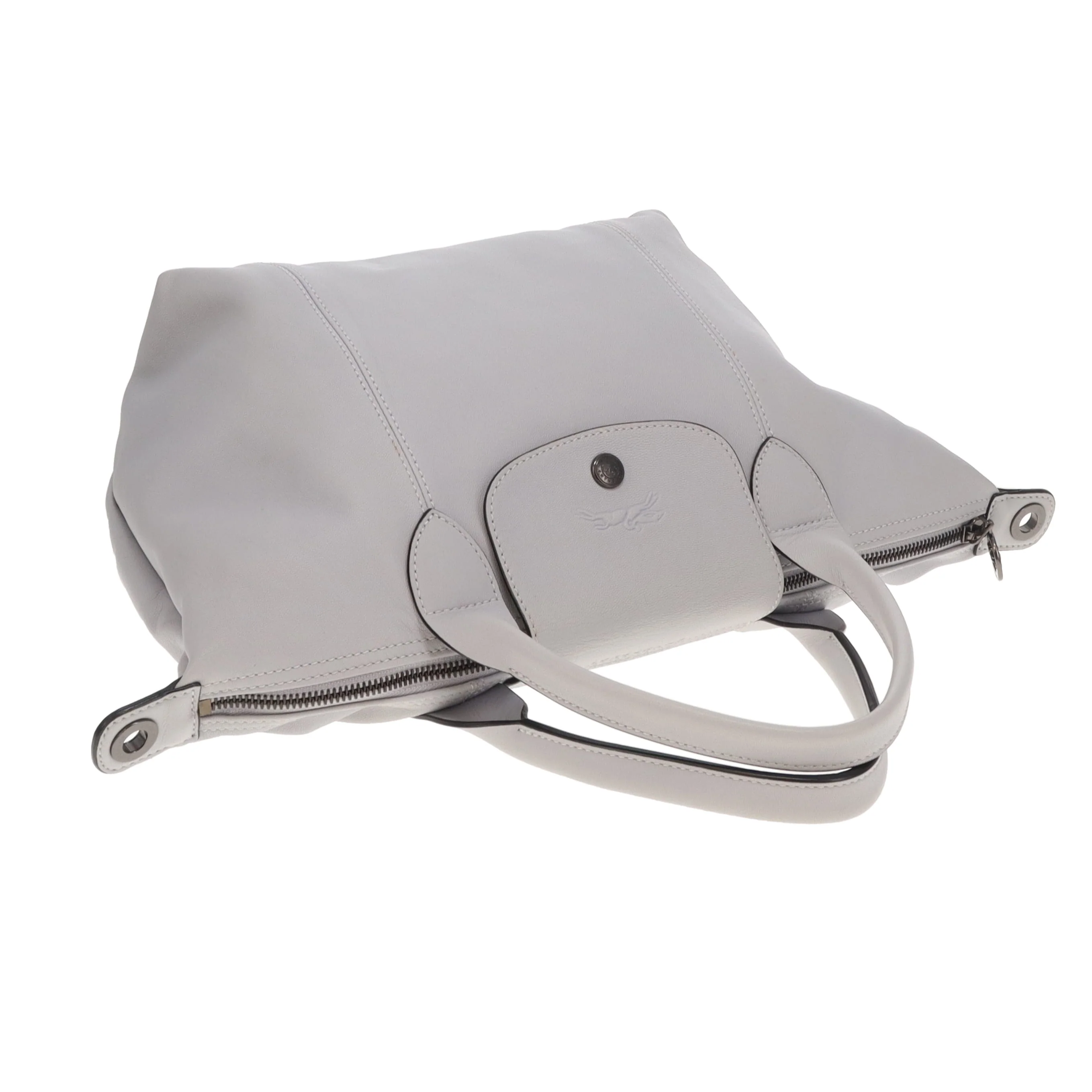 Longchamp Le Pliage Cuir Grey - Image 10