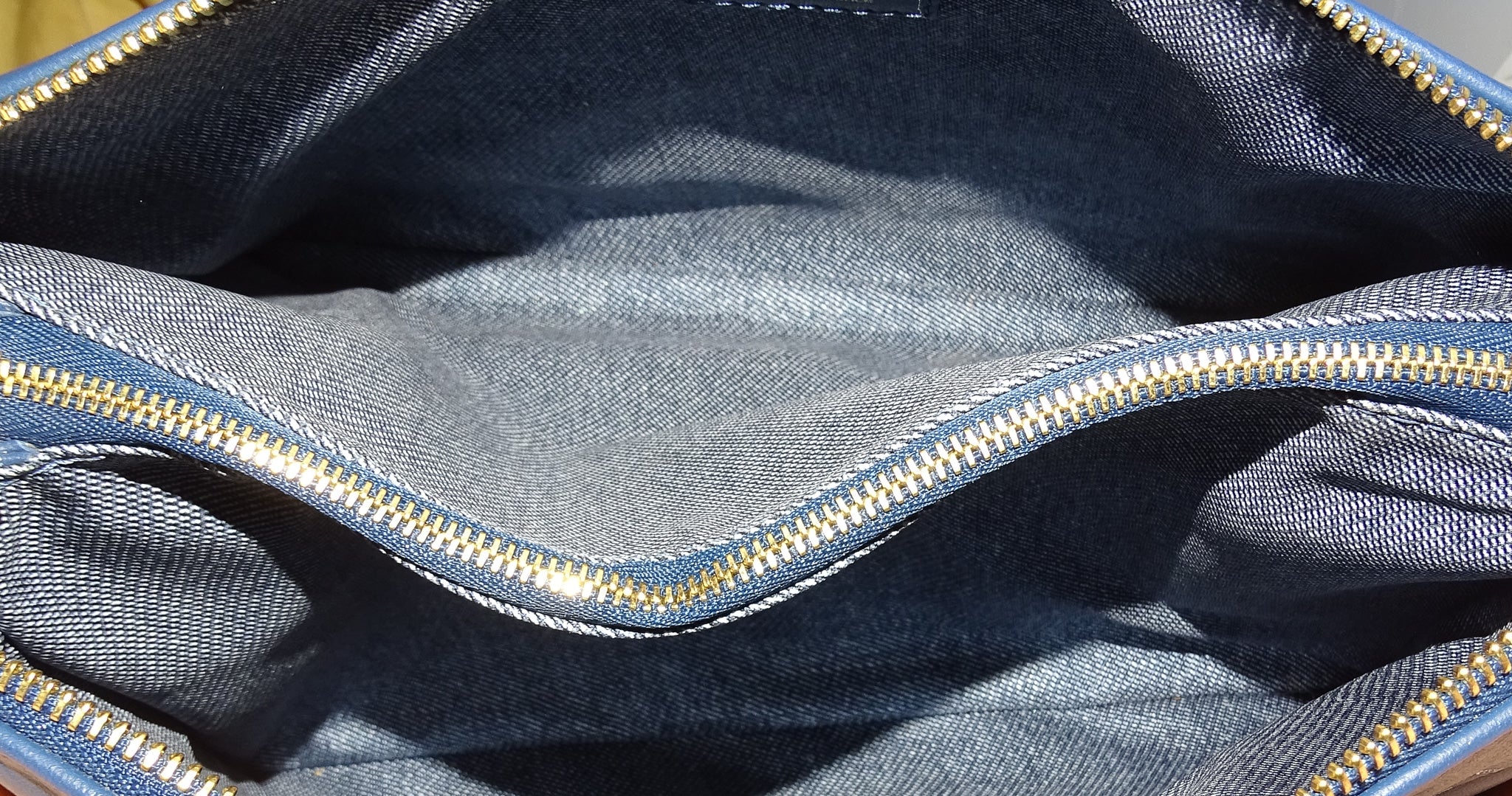 Louis Vuitton Coussin PM Denim Blue Leather with Denim Strap (NFID) - Image 12