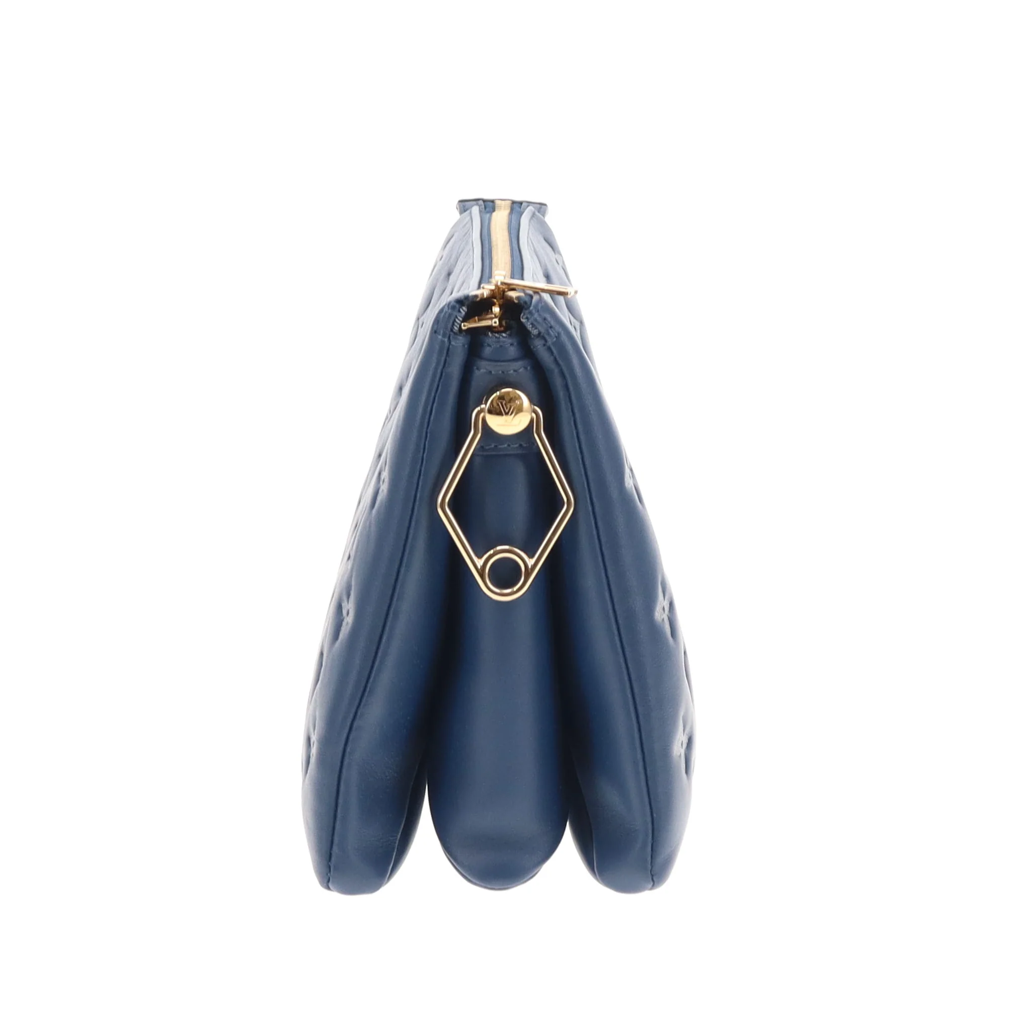 Louis Vuitton Coussin PM Denim Blue Leather with Denim Strap (NFID) - Image 8