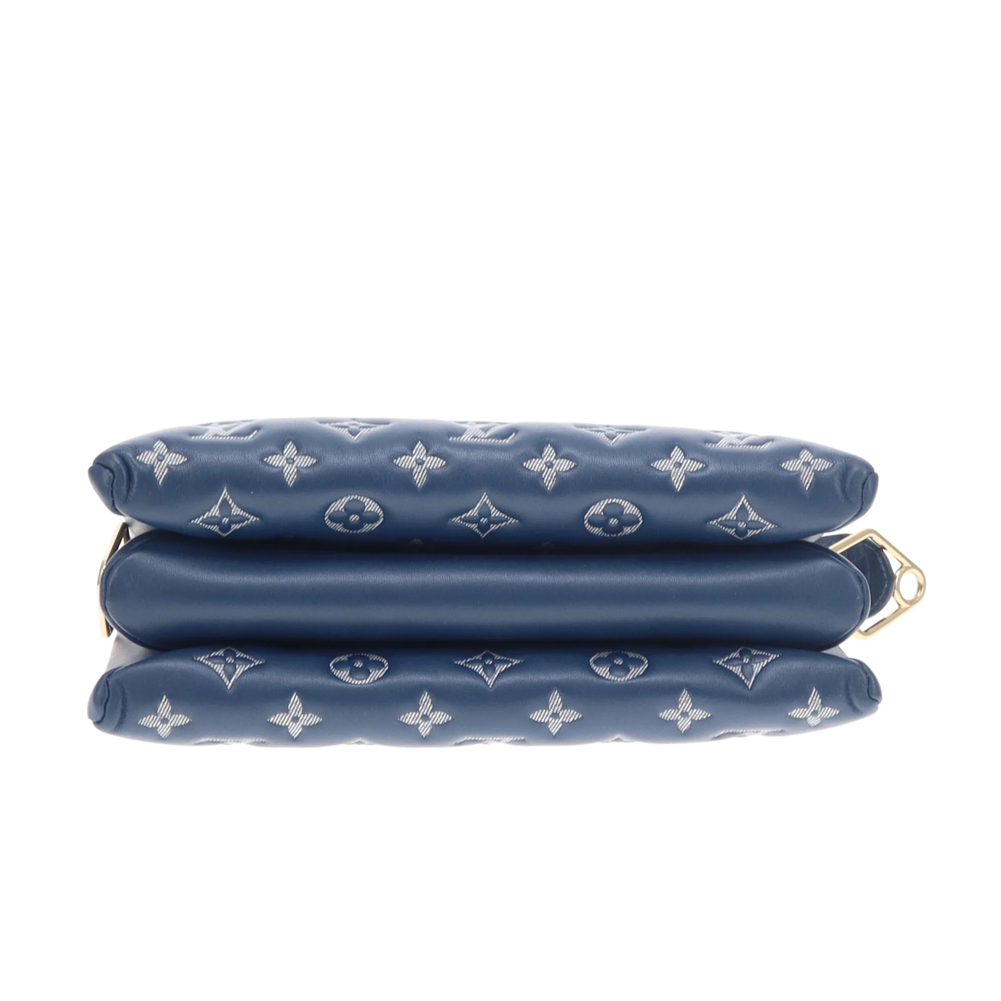 Louis Vuitton Coussin PM Denim Blue Leather with Denim Strap (NFID) - Image 9