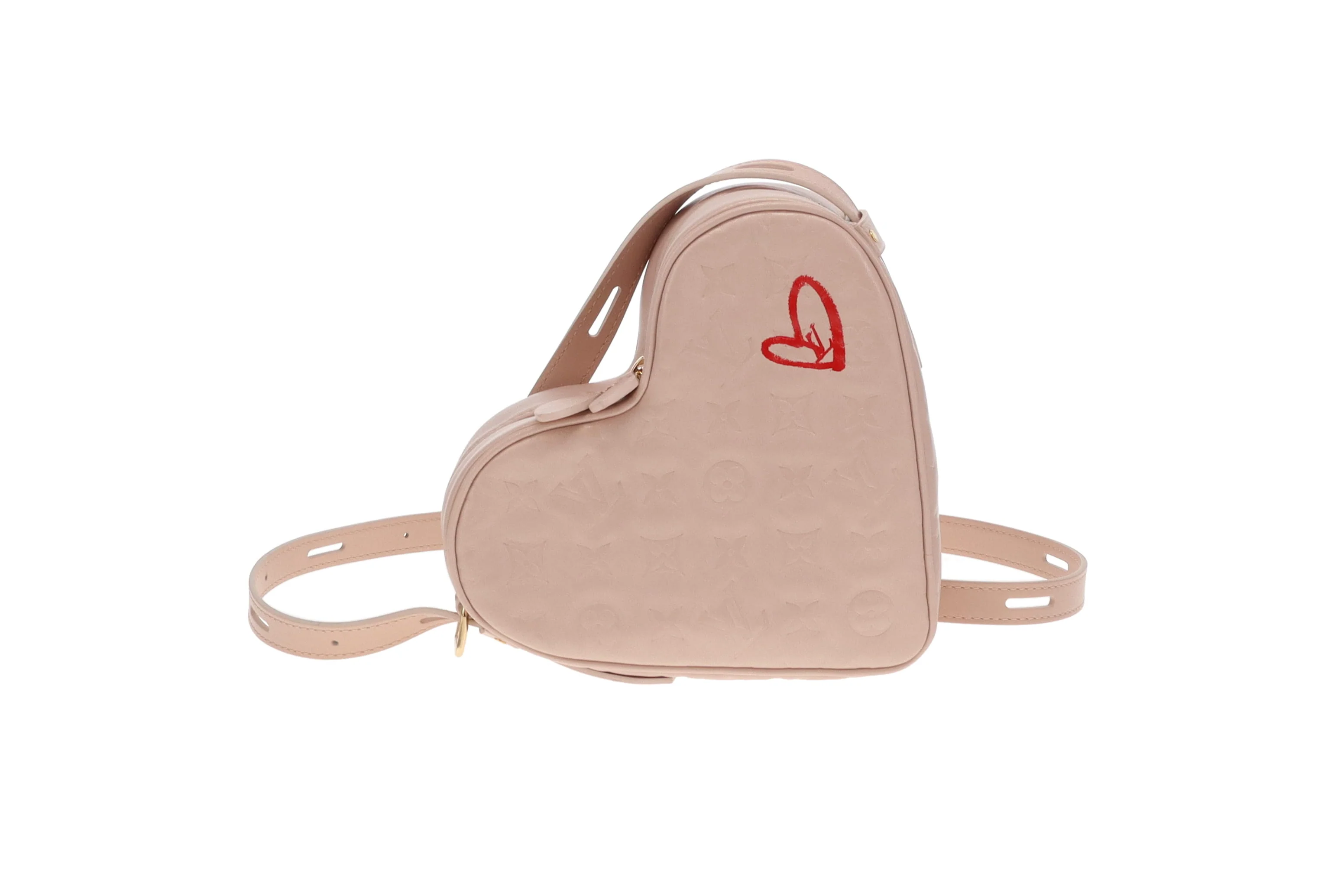 Louis Vuitton Dragée Light Pink Monogram Empreinte Fall In Love Sac Coeur (NFID) - Image 11