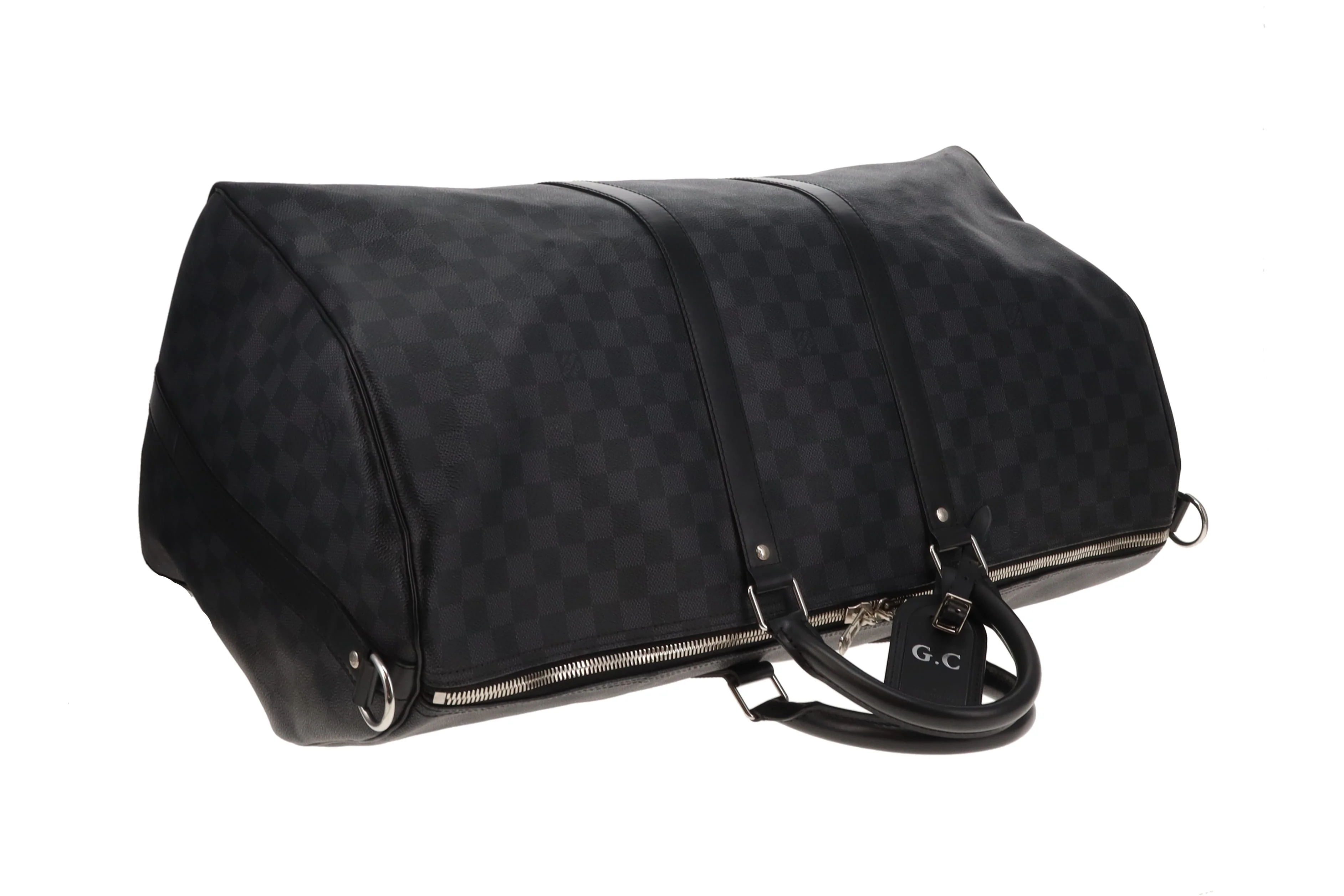 Louis Vuitton Keepall Bandouliere 55 Damier Graphite (hotstamped GC) - Image 10