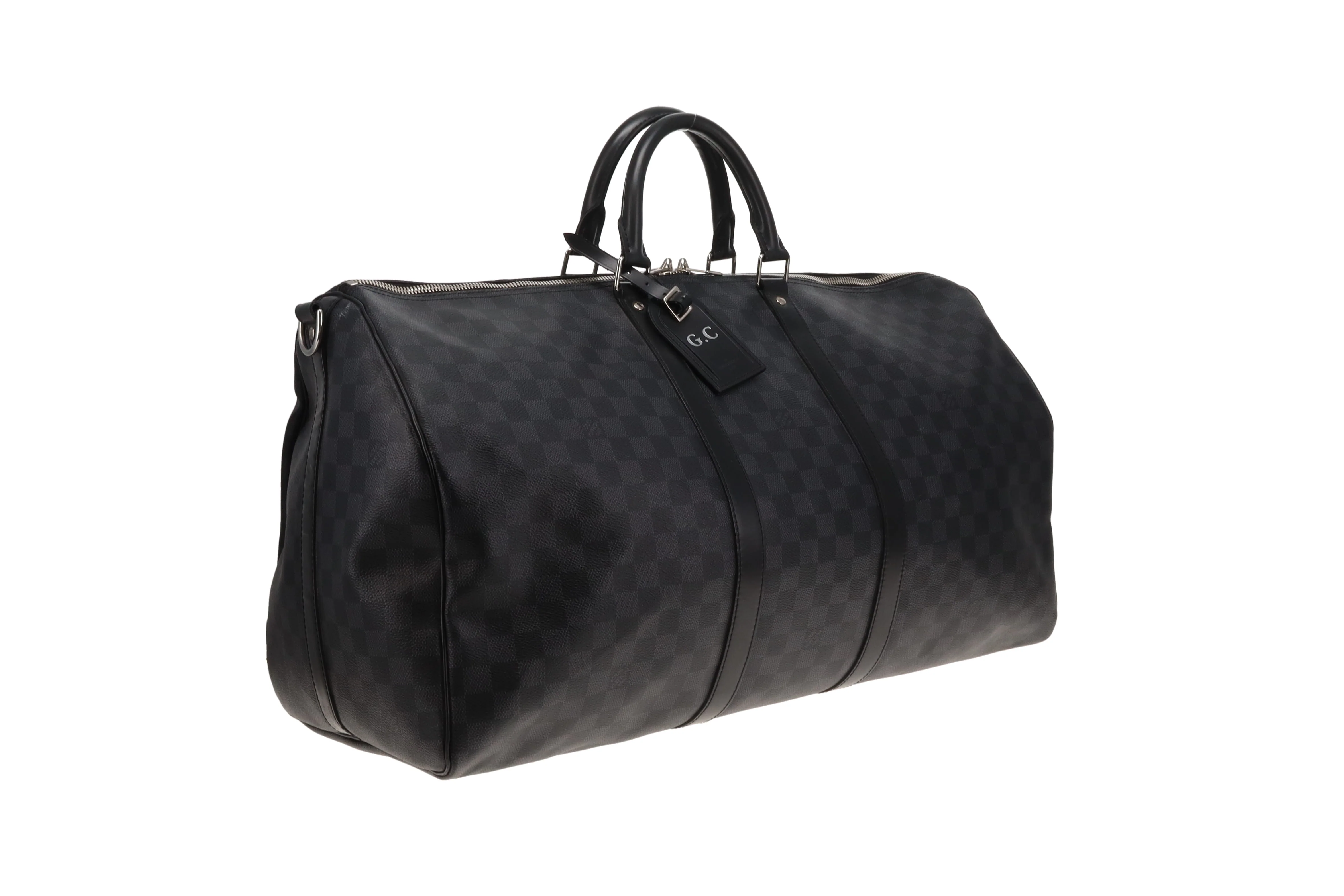 Louis Vuitton Keepall Bandouliere 55 Damier Graphite (hotstamped GC) - Image 4
