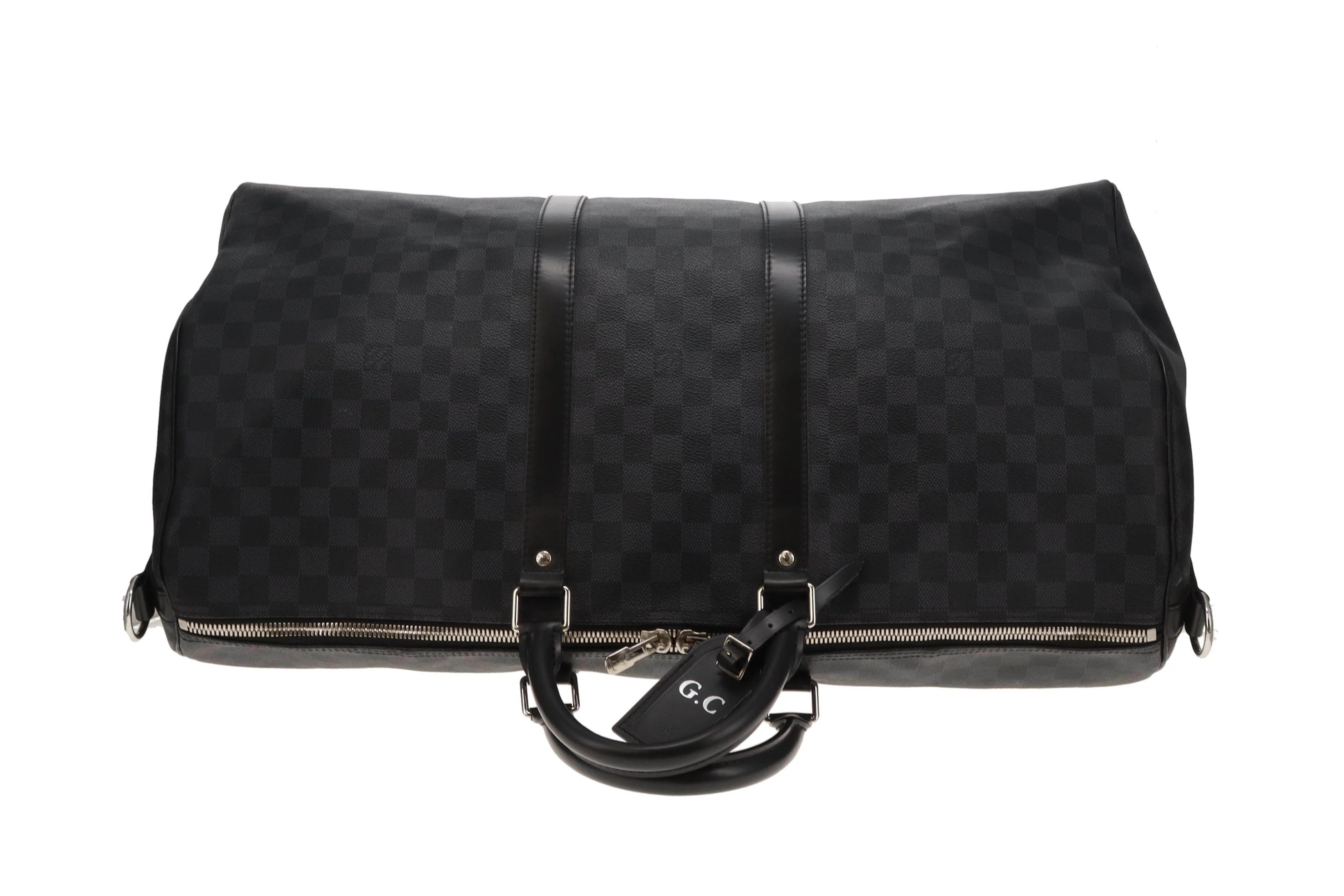 Louis Vuitton Keepall Bandouliere 55 Damier Graphite (hotstamped GC) - Image 9