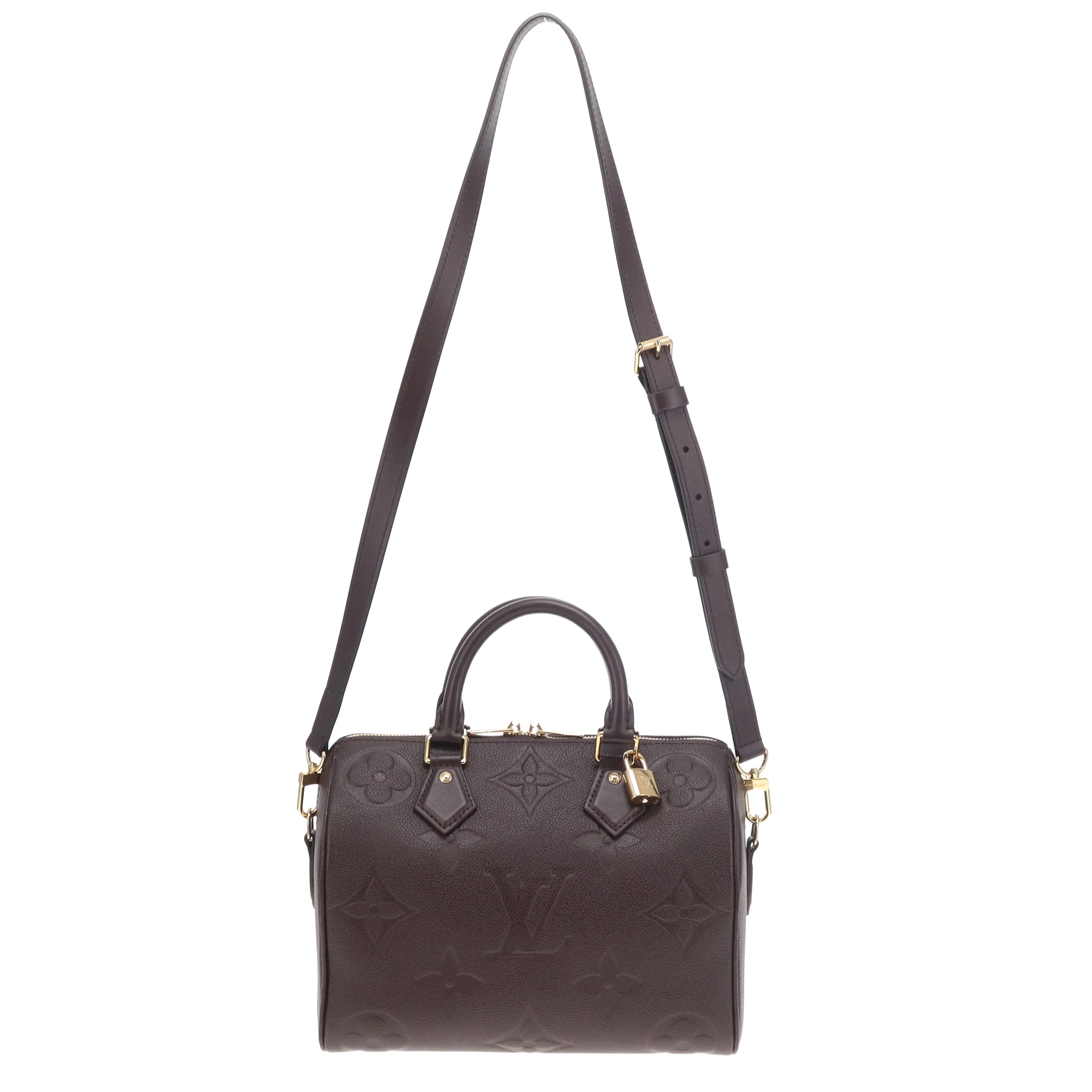 Louis Vuitton Speedy Bandouliere 25 Dark Brown Monogram Giant Empreinte - Image 3