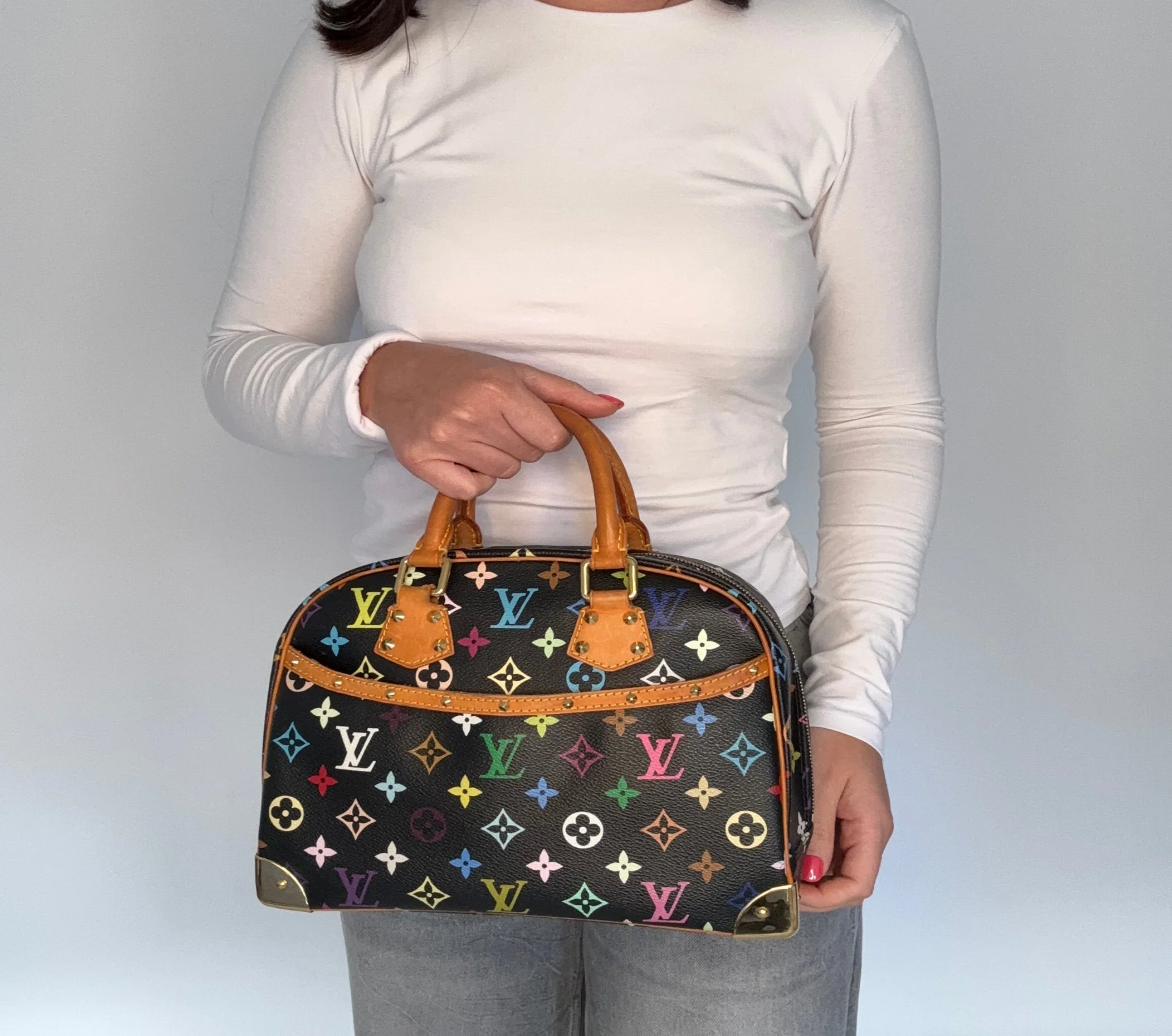 Louis Vuitton Trouville Black Multicolour Takashi Murakami MI0094 - Image 12