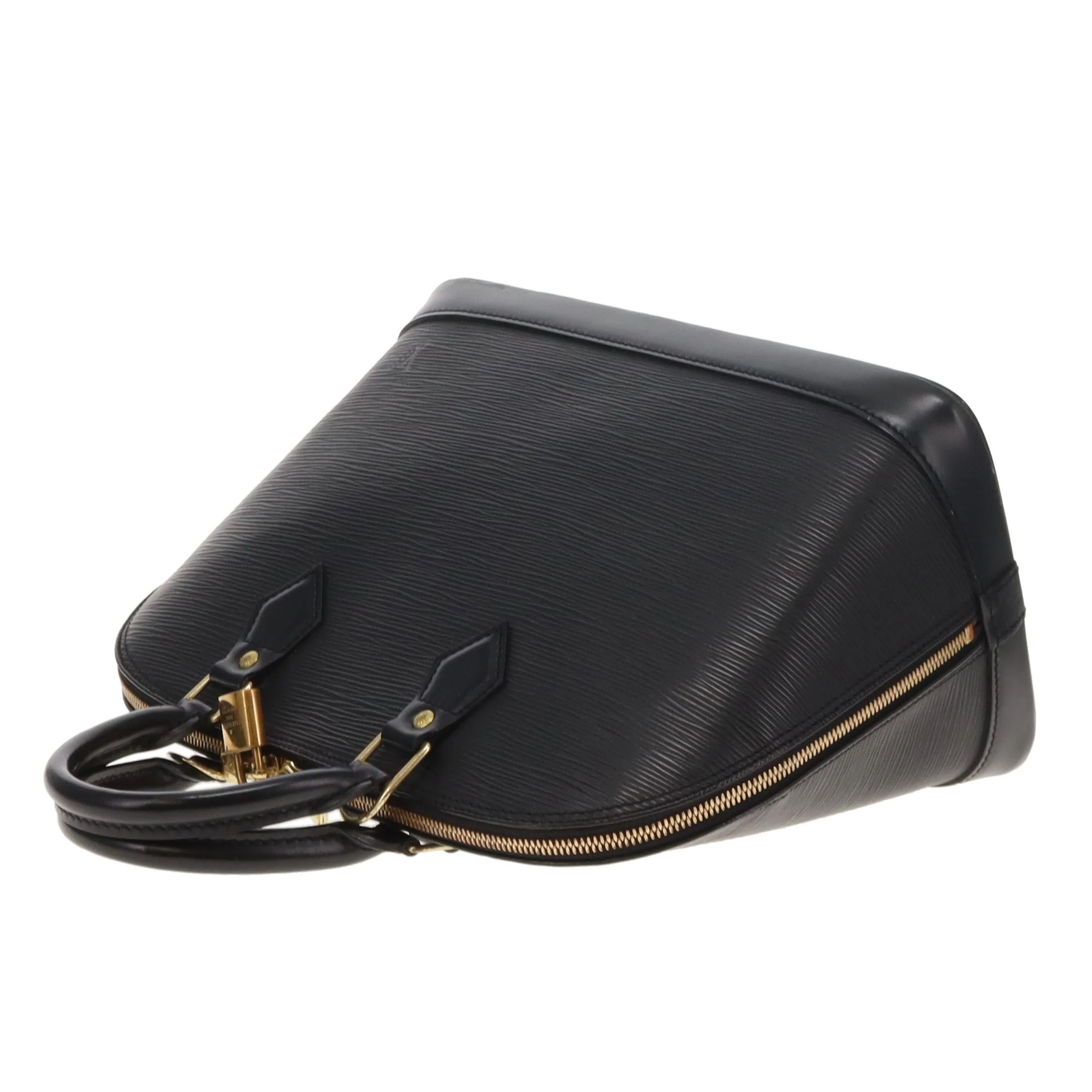 Louis Vuitton Vintage Black Epi Leather Alma PM With Strap AR0061 (2001) - Image 12