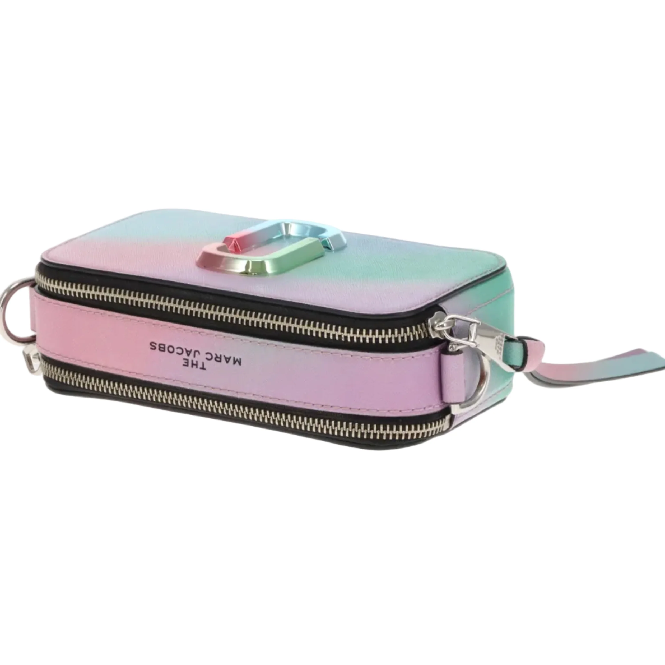 Marc Jacobs The Snapshot Bag Green Airbrush Leather with Multi-Tone Hardware - Image 9