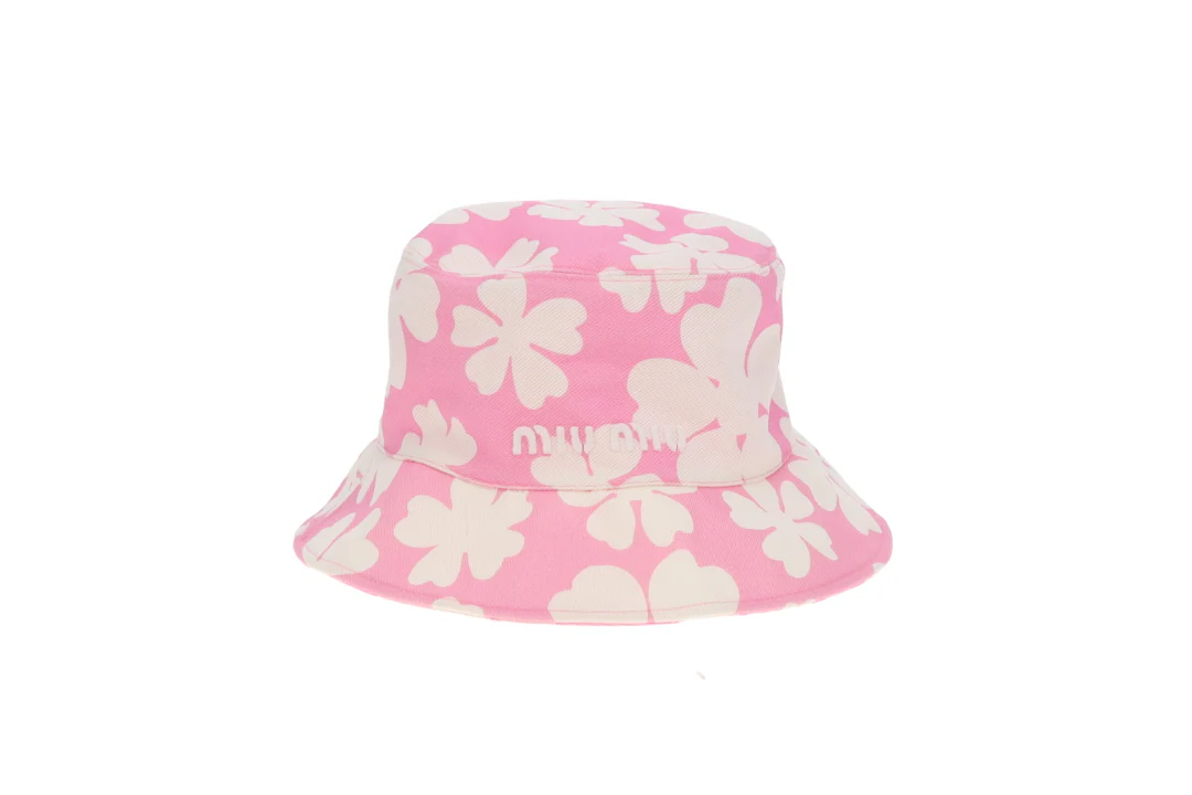 Miu Miu Bucket Hat Pink Floral (M)