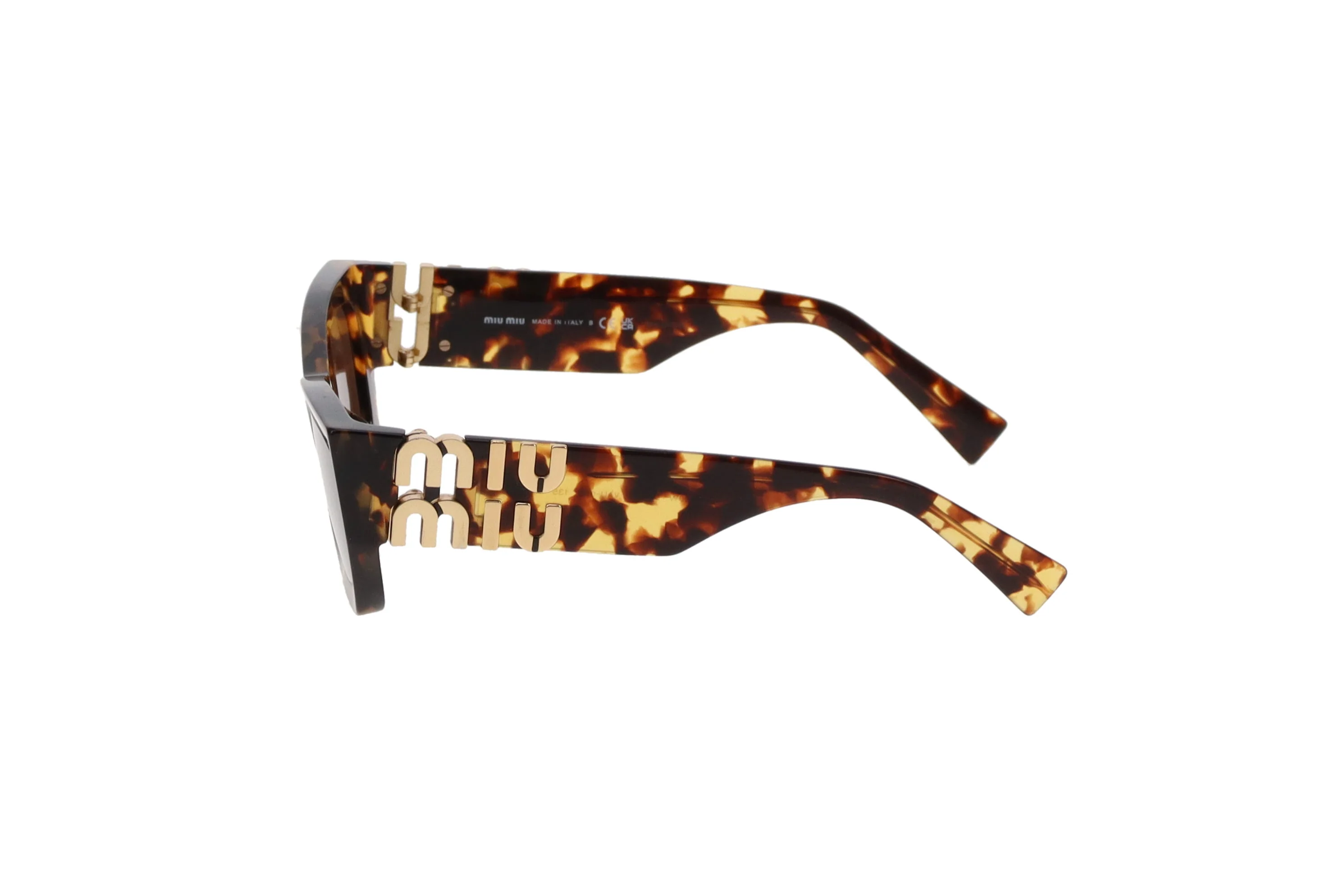 Miu Miu Sunglasses Tortoise Logo Side SMU 09W - Image 6
