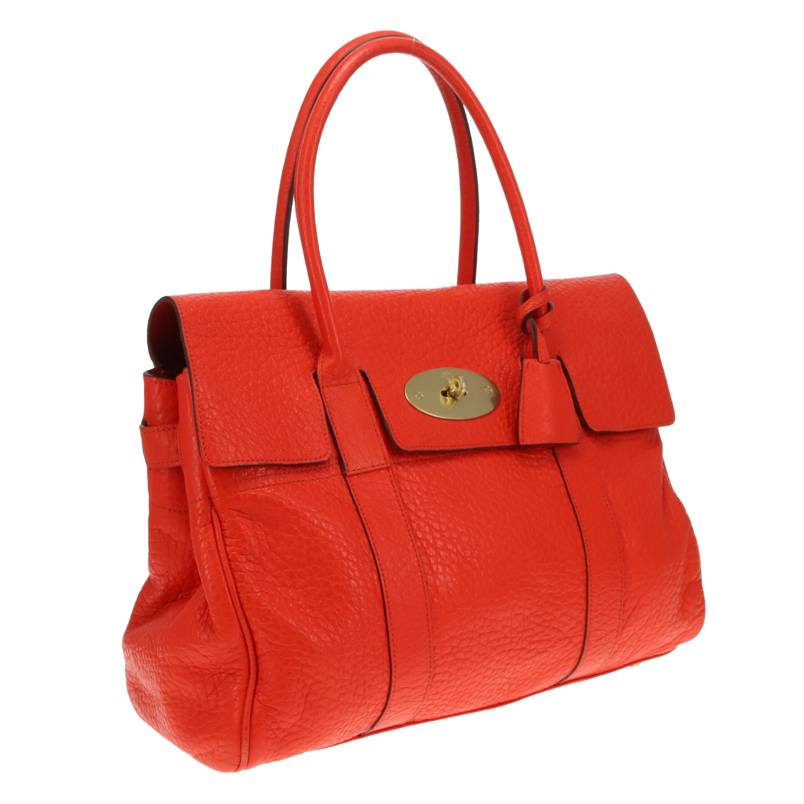 Mulberry Bayswater Red Shiny Grained Leather - Image 3